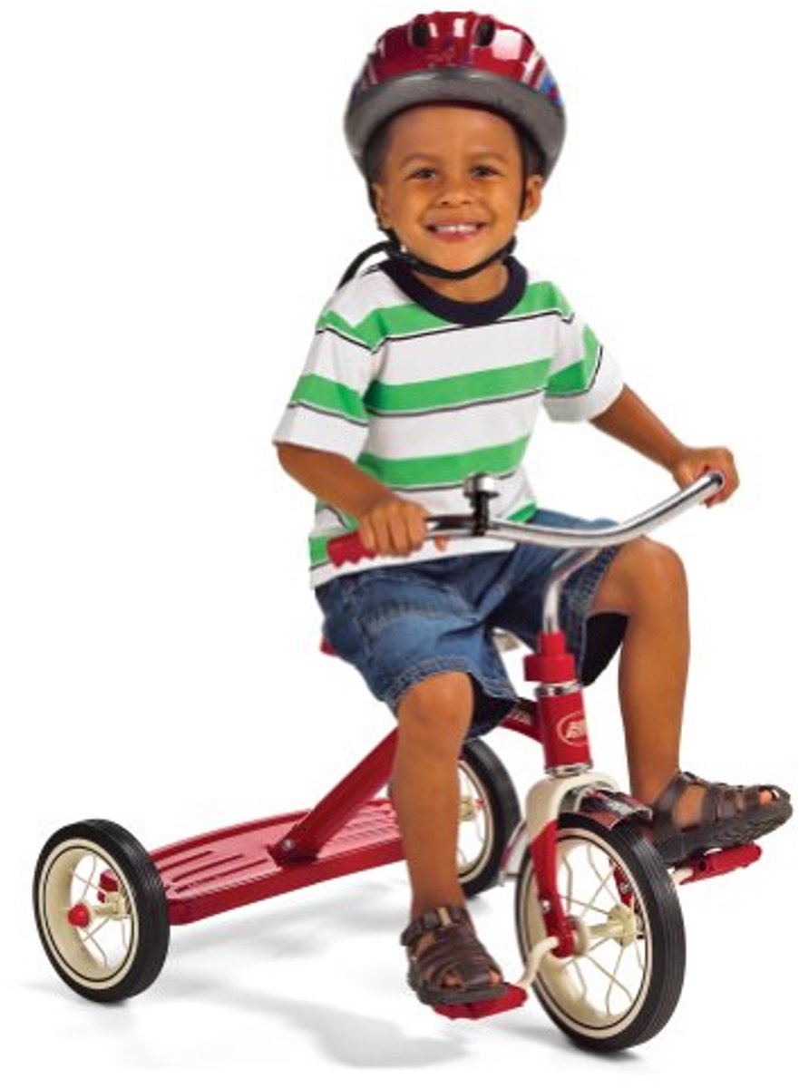 klassieke rode driewieler voor kinderen van 2 tot 4 jaar