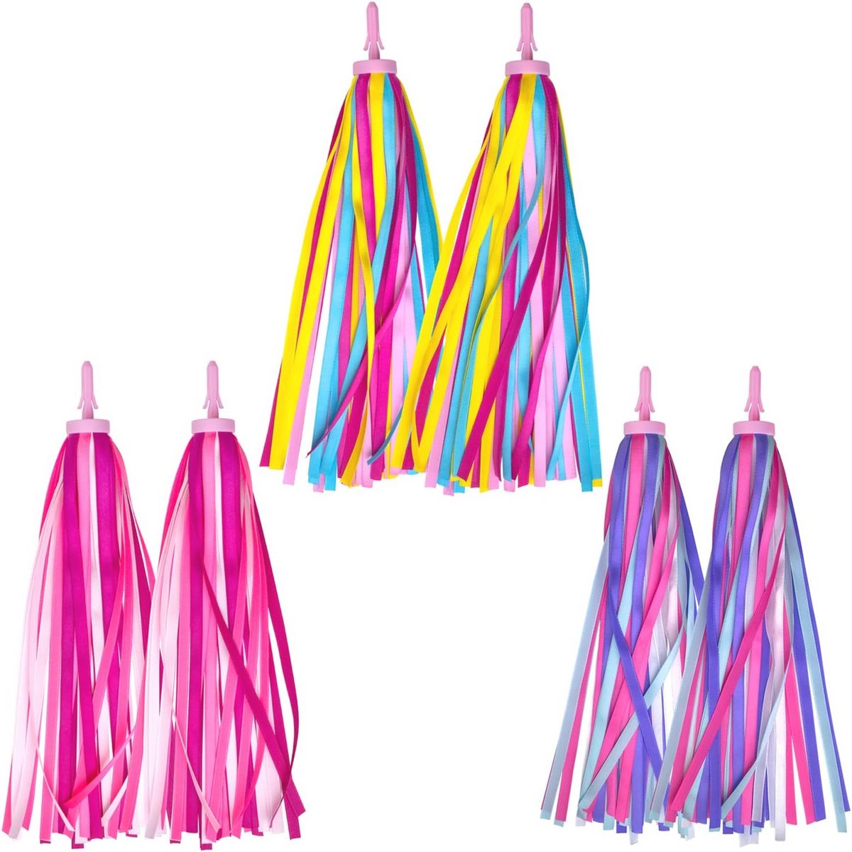Kleurige Fietsstreamers voor Kinderen - 3 Paar Fietsdecoraties Kinderfiets kopen online