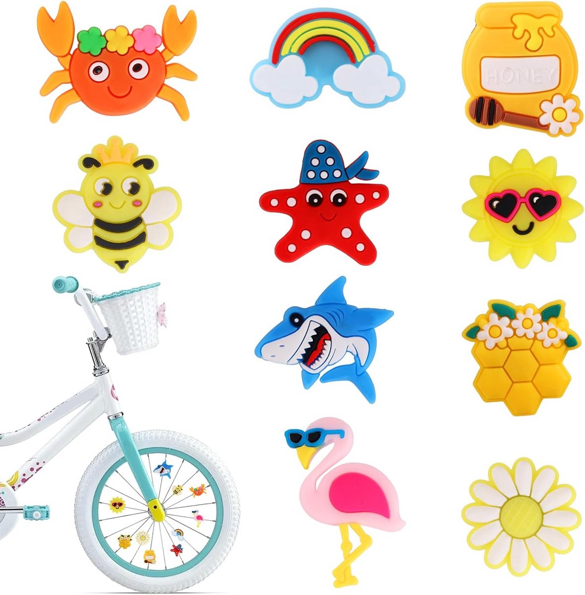 Kleurrijke Spakenclips voor Kinderfiets - Decoratieve Fietsaccessoires voor Jongens en Meisjes Kinderfiets kopen online
