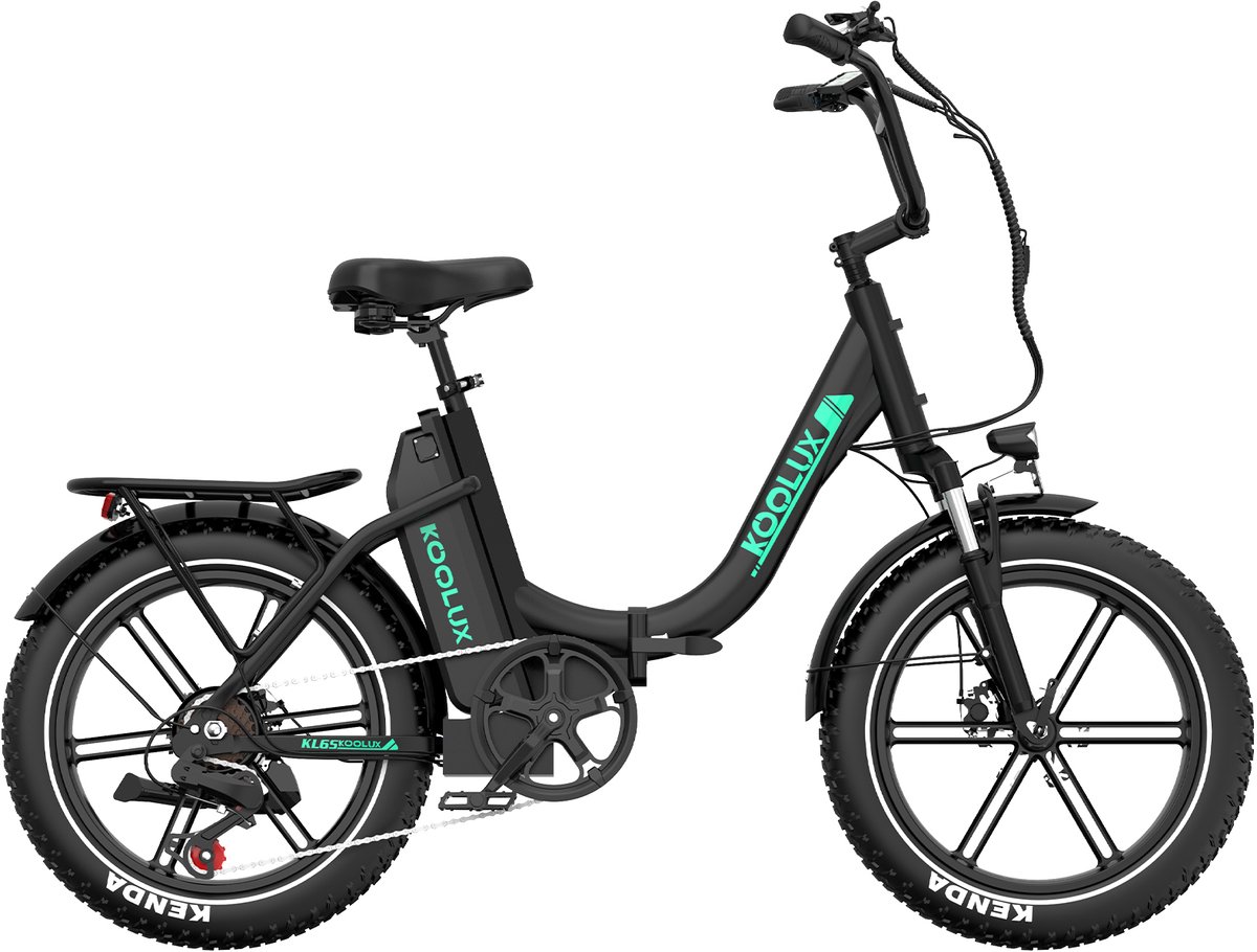 koolux kl6s folding e bike 250w motor 48v 15 6ah battery 20 fat tires hydraulic brakes