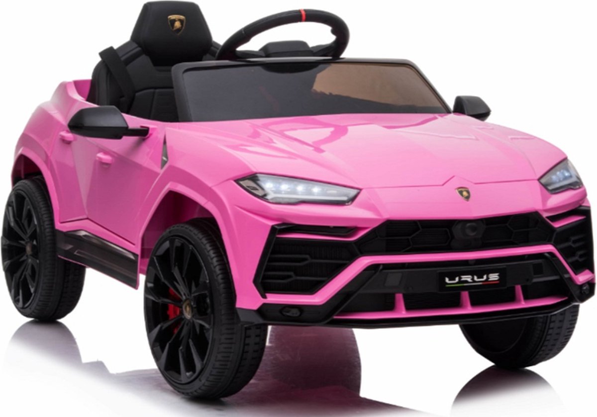 Lamborghini Urus roze kinderauto SUV racemonster met vele opties! | Elektrische Kinderauto | Met afstandsbediening Accuvoertuig kopen online