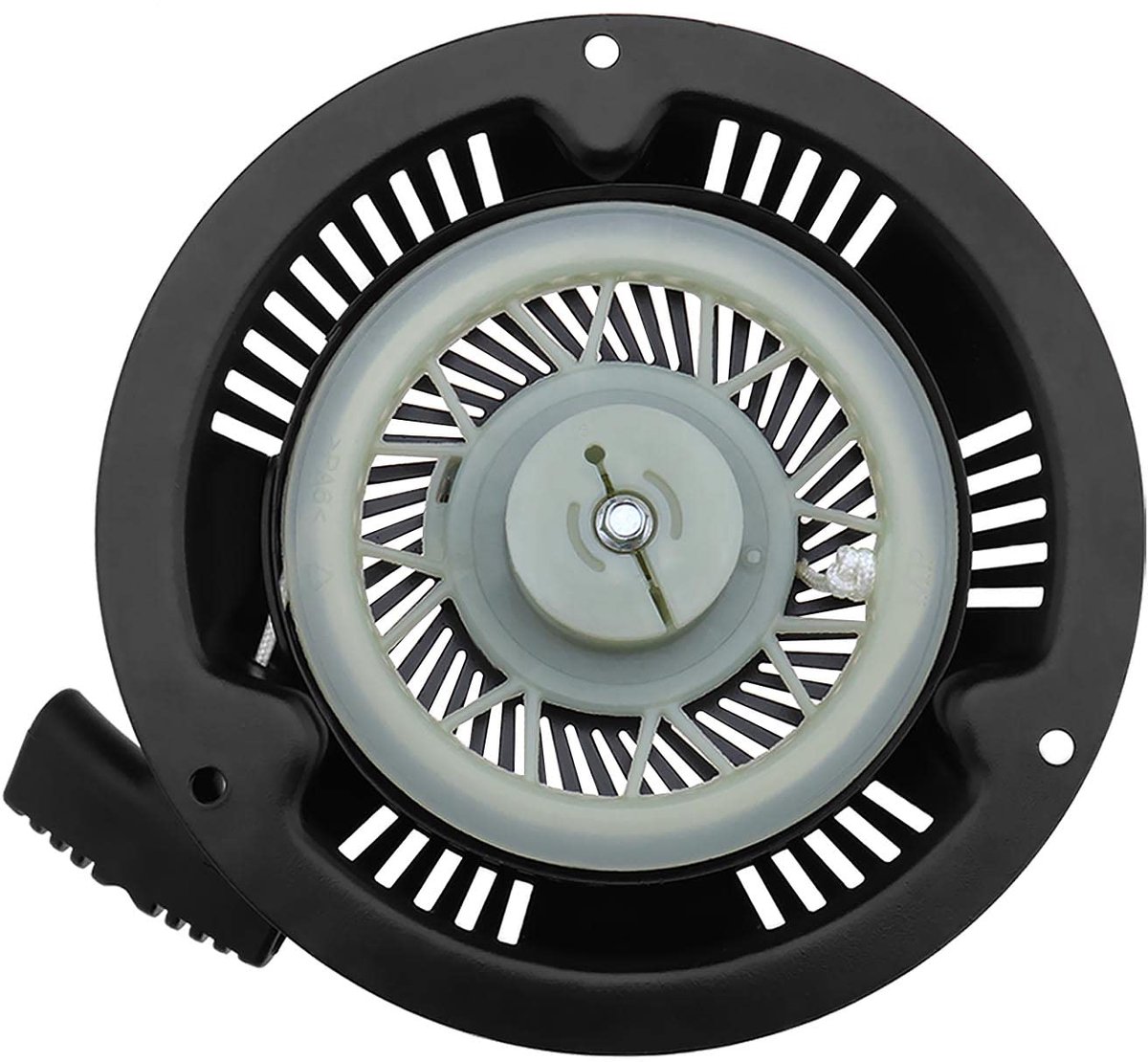 lawn mower recoil starter replacement 340102501216 340104801216 compatible with hecht 548sw 548 sx 548 swe 5484sw 5484 sx coil pull starter metal