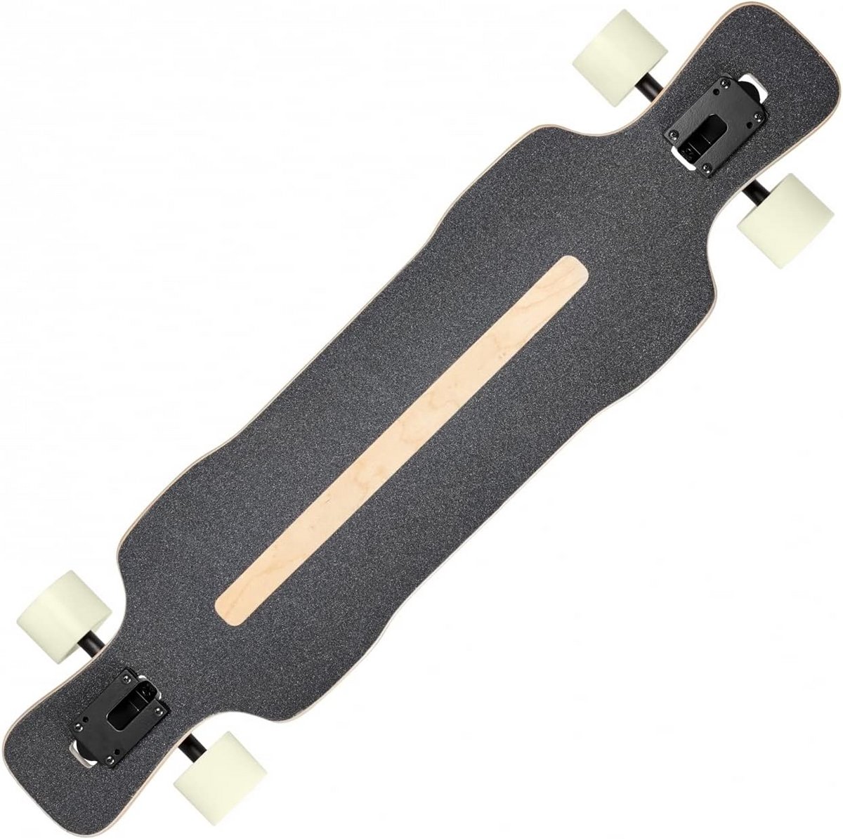 longboard drop thru 98cm houten skateboard voor cruisen en carven beginner ervaren