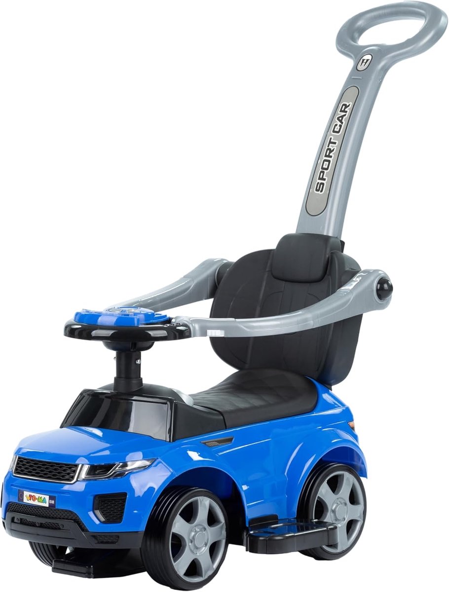 loopauto vanaf 1 jaar stil kinder rutschauto met antikantelsysteem en zachte rubberbanden veilig stevig baby loopwagen voor binnen en buiten tot 25 kg blauw