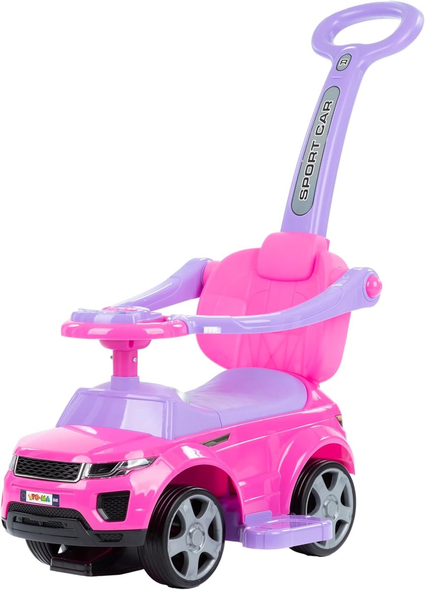 loopauto vanaf 1 jaar stil kinder rutschauto met antikantelsysteem en zachte rubberbanden veilig stevig baby loopwagen voor binnen en buiten tot 25 kg roze