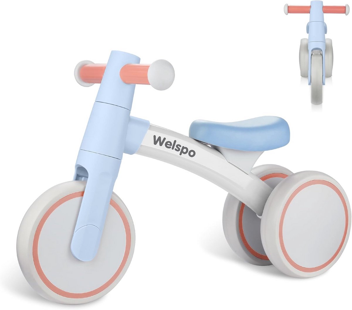 Loopfiets voor Baby's 1 Jaar - Mini Fiets zonder Pedalen - 3 Wielen - Ideaal Speelgoed voor Dreumesen - Kleur Blauw Loopfiets kopen online