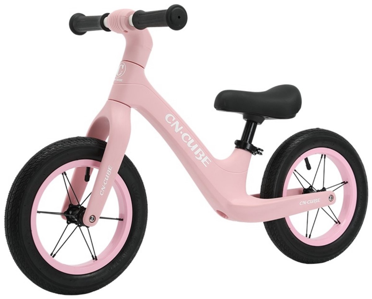 loopfiets voor kinderen - 12 INCH - Verstelbare zadel - Rubberen handvaten - Luchtbanden - 1 tot 5 jaar - Goede kwaliteit en design - Roze Loopfiets kopen online