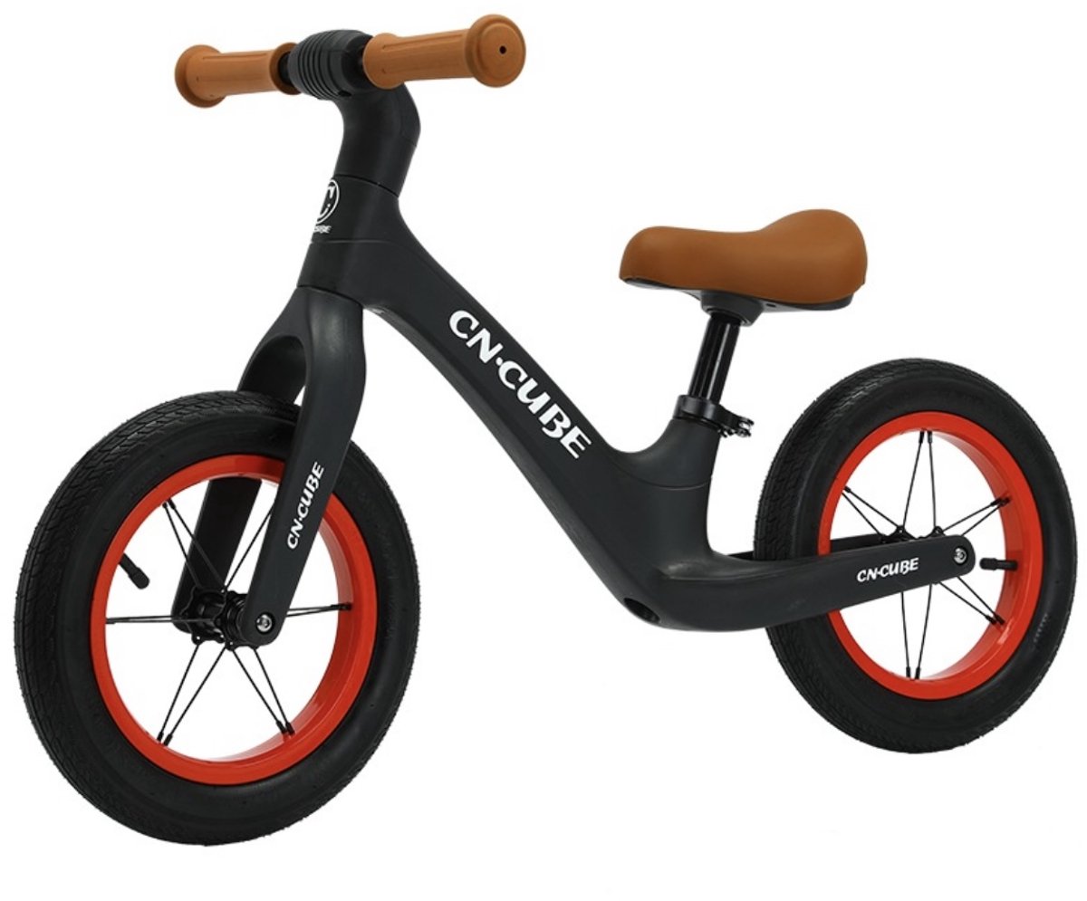 loopfiets voor kinderen - 12 INCH - Verstelbare zadel - Rubberen handvaten - Luchtbanden - 1 tot 5 jaar - Goede kwaliteit en design - Zwart Loopfiets kopen online