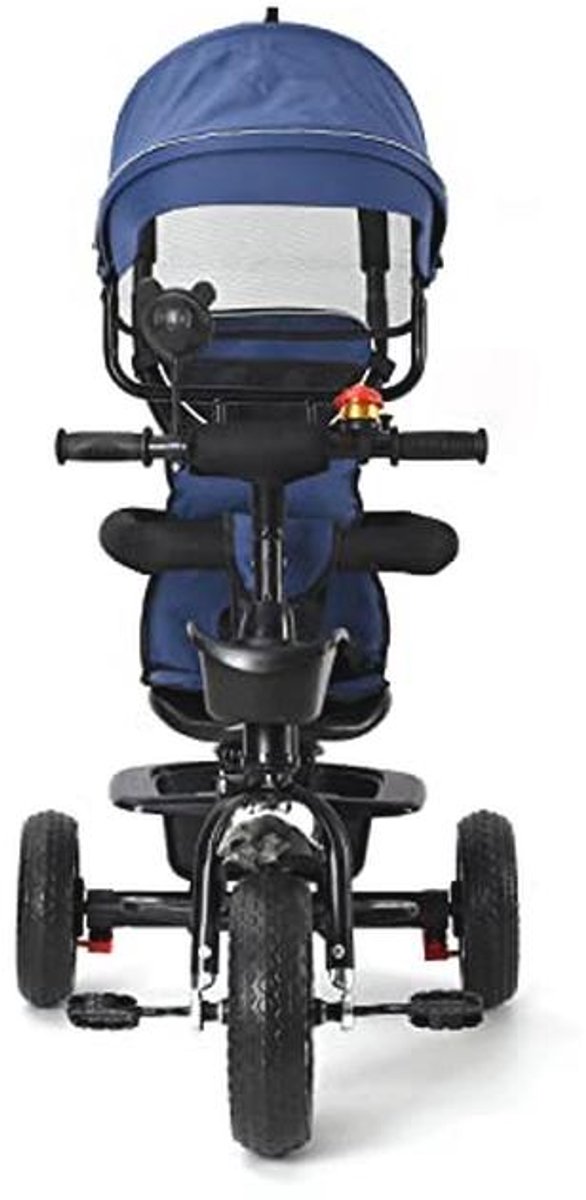 loopfiets voor kinderen vanaf 1 jaar speelgoed met 4 wielen voor 12 36 maanden eerste fiets zonder pedalen voor jongens en meisjes als verjaardagscadeau 4 in 1 donkerblauw