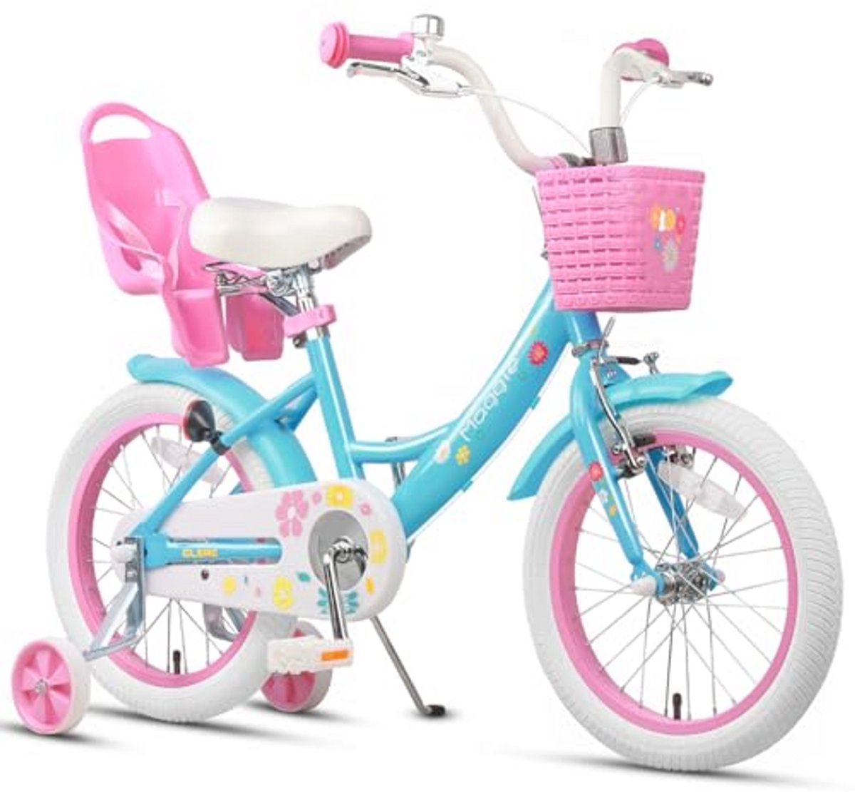 meisjesfiets 12 20 inch kinderfiets voor 2 13 jaar prinsessenstijl met poppenzitje mand en trainingswielen