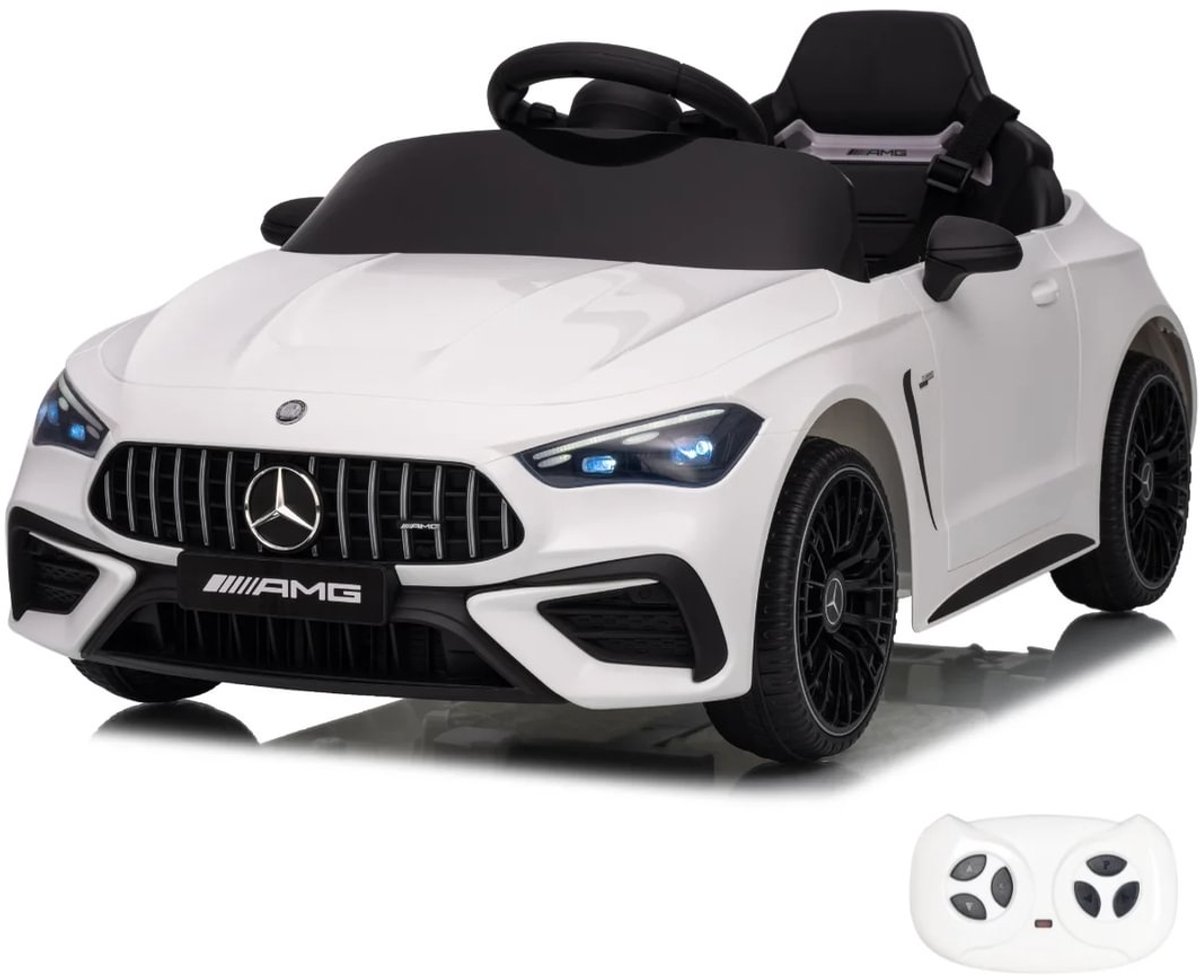mercedes benz cle53 amg elektrische kinderauto 12v 1 tot 5 jaar vernieuwde li ion batterij wit