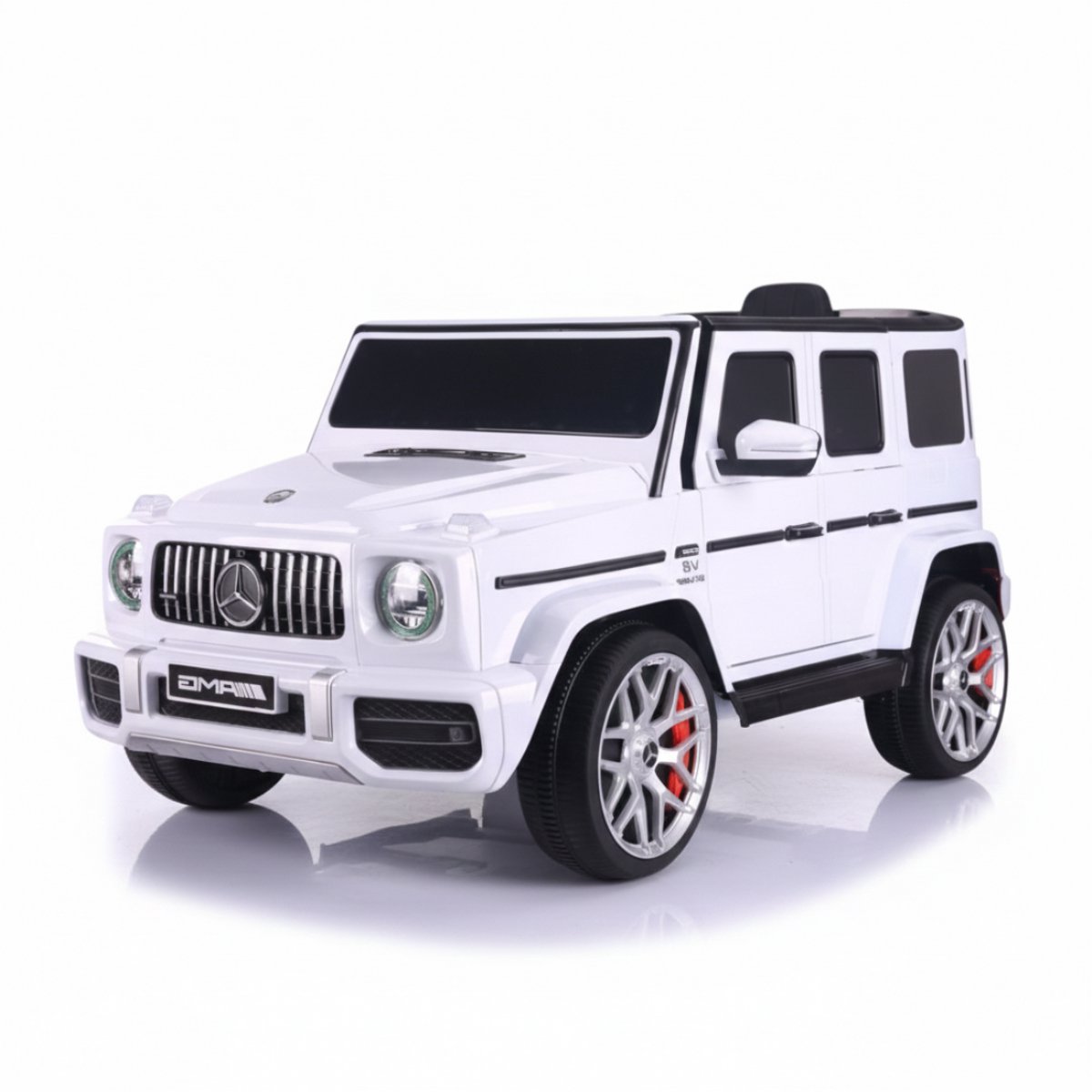 mercedes benz g63 amg elektrische kinderauto 12v wit met afstandsbediening