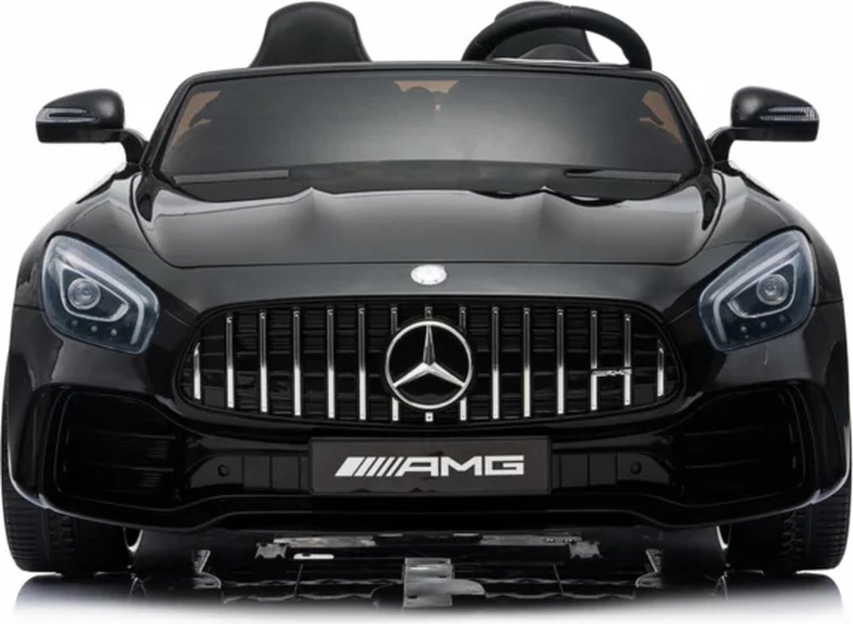 mercedes gtr amg kinderauto metallic zwart volledige 2 zitter leder fm 12v softstart elektrische kinderauto met afstandsbediening