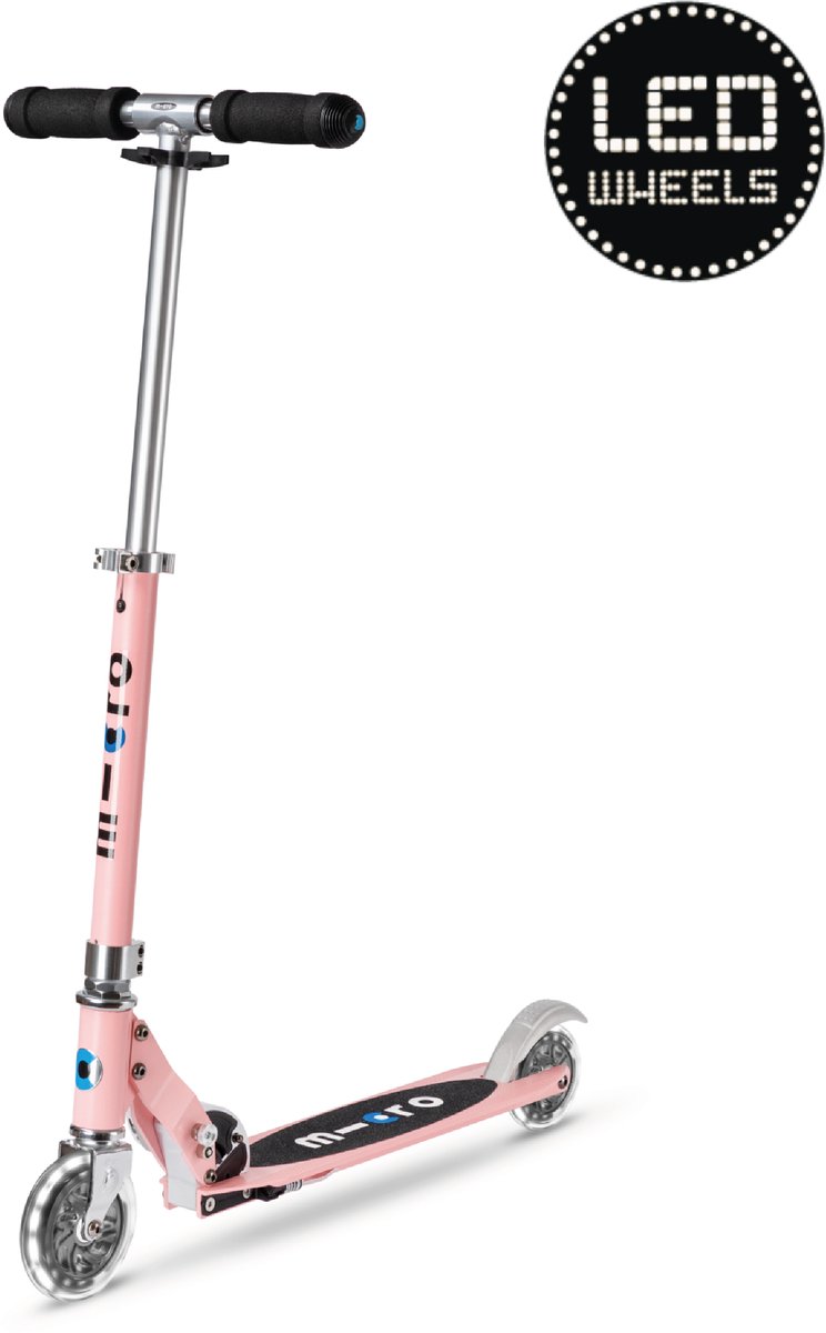 Micro - Sprite 2-wiel vouwstep LED - zacht roze Step kopen online