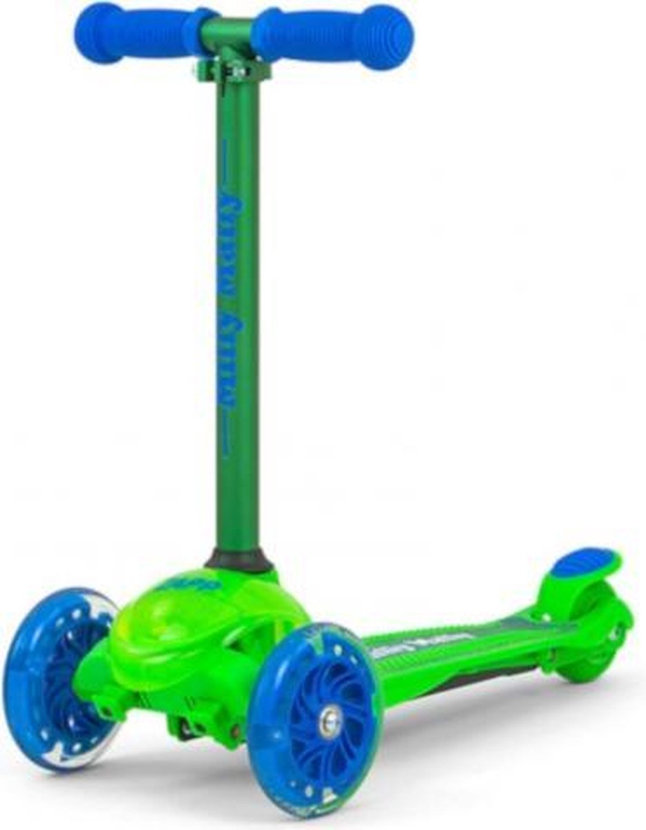 milly mally kinderstep zapp scooter junior groen blauw