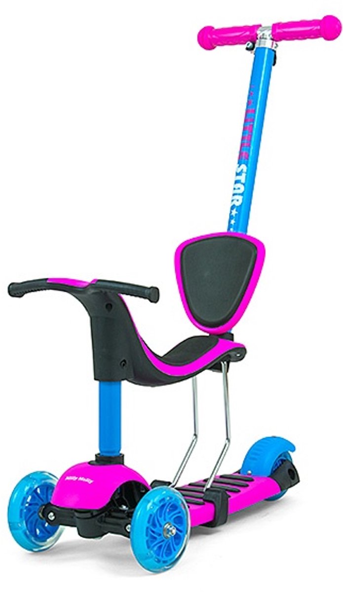 milly mally little star 3 in 1 step step unisex roze blauw