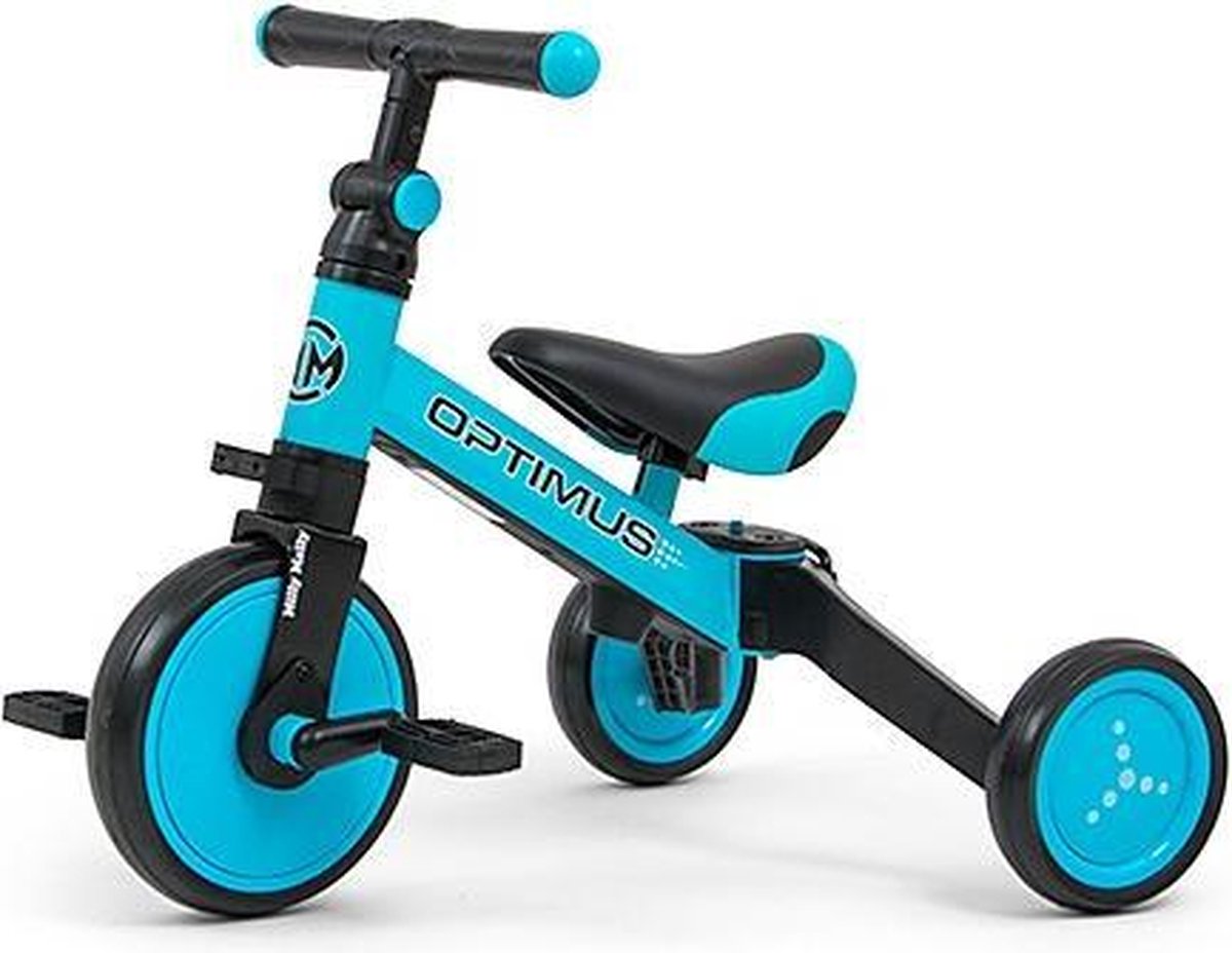 Milly Mally Optimus 3-in-1 - Loopfiets - Jongens en meisjes - Blauw Loopfiets kopen online
