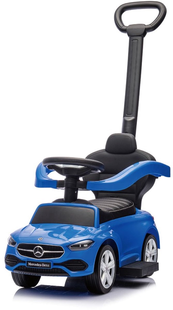 milly mally scooter met geleidestang mercedes c klasse deluxe blauw