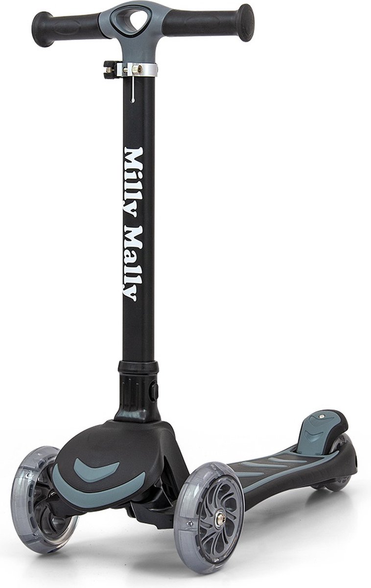 milly mally step boogie junior 59 x 25 cm aluminium zwart