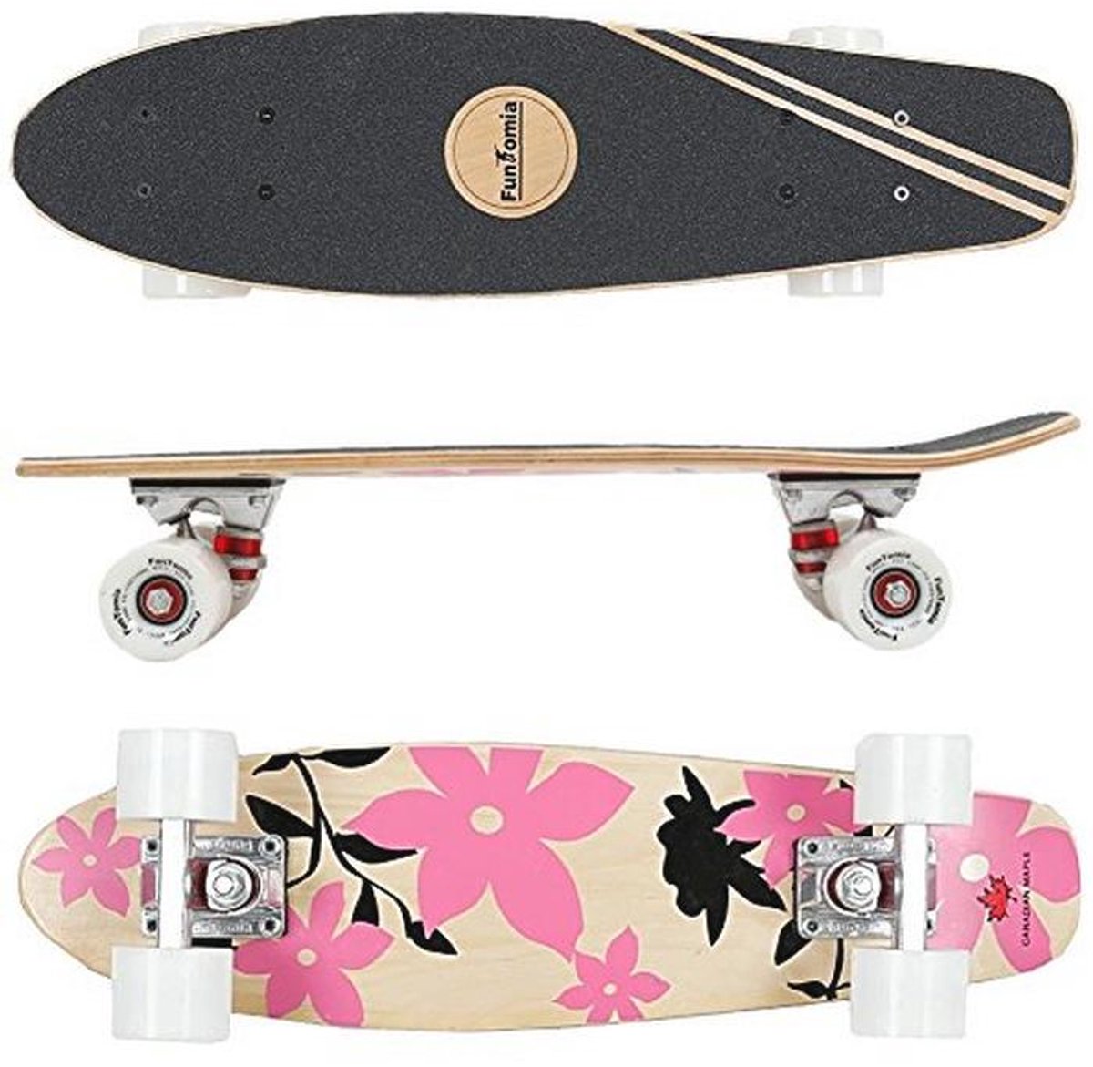 Mini Skateboard 65 cm met 7-laags Canadees Esdoornhout en Hoogwaardige Kogellagers Skateonderdeel kopen online