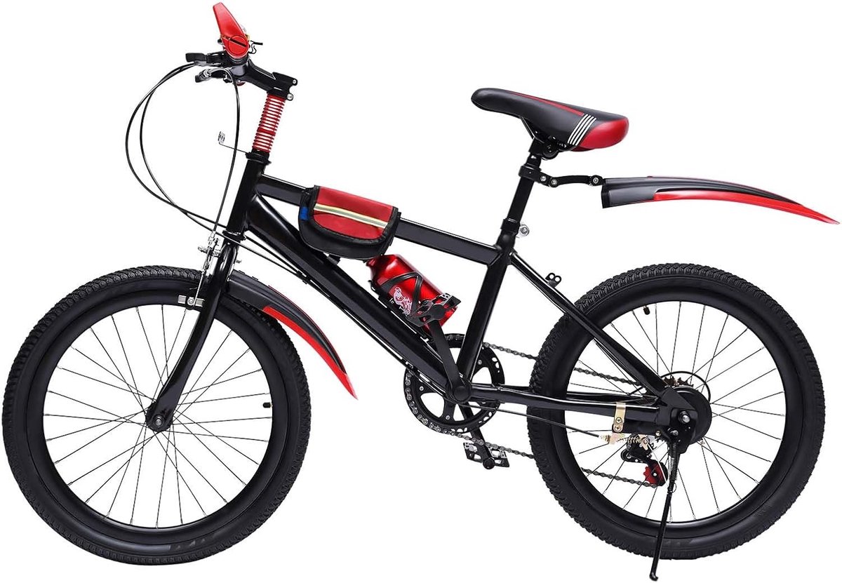 Mountainbike 20 inch voor meisjes, geschikt voor 6, 8 en 10 jaar, 7 versnellingen, met spatbord en gids Kinderfiets kopen online