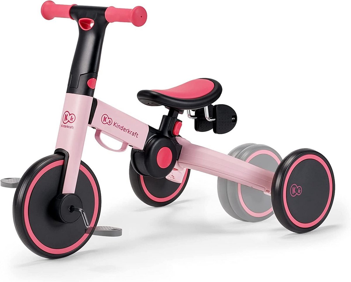 Multifunctionele 3-in-1 Loopfiets voor Kinderen - Balansfiets, Trike, Pedal Bike - Lichtgewicht en Veilig - Roze Driewieler kopen online