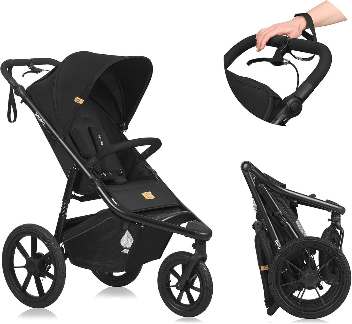 Multifunctionele Jogging Buggy - Driewieler Kinderwagen voor Kinderen van 6 Maanden tot 22 kg - Inclusief Regenhoes en Volledige Amortisatie Driewieler kopen online