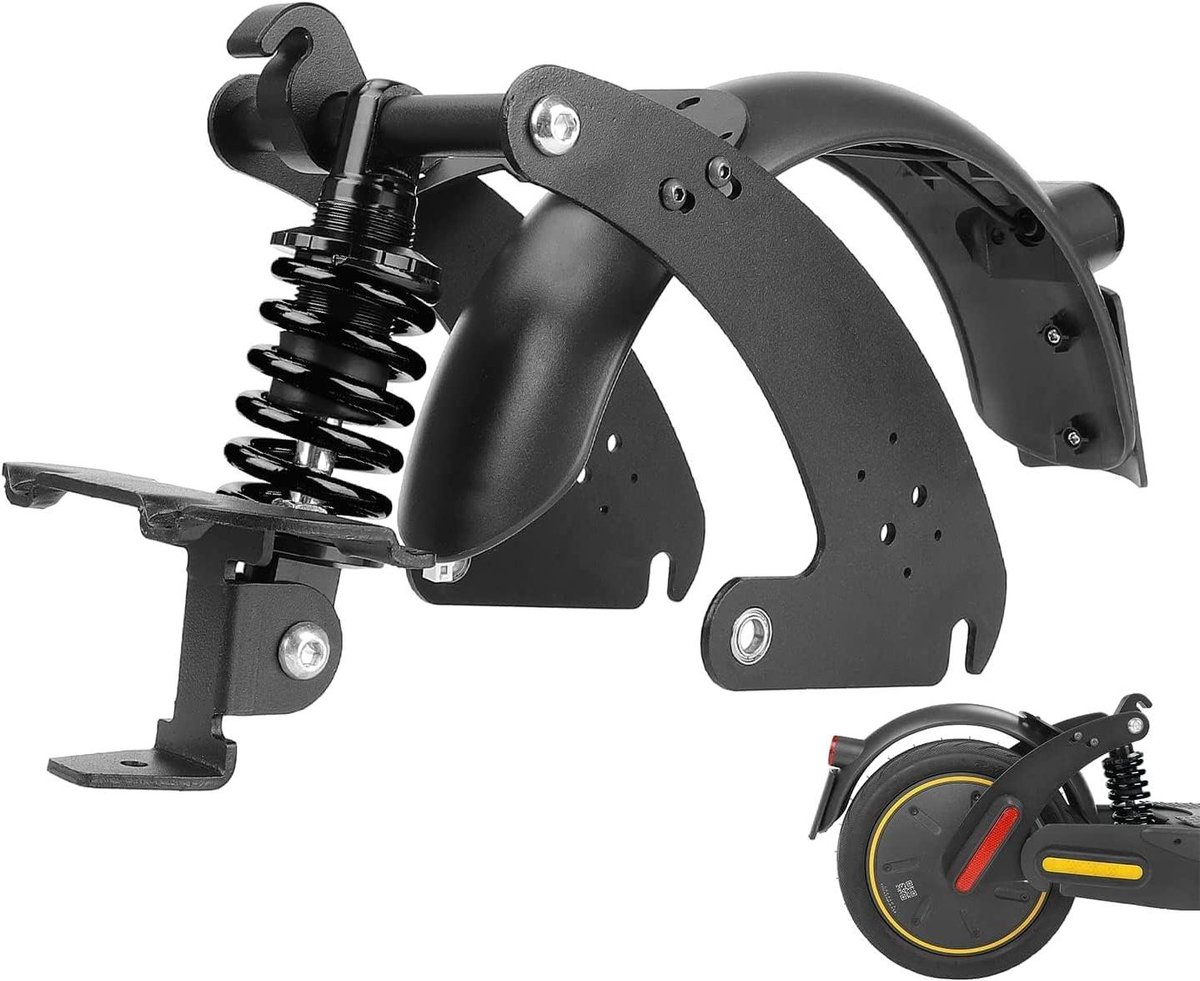 Nordivar - Achter Schokdemperset voor Elektrische Scooter - Bumper Spatbord Schokdemping - Achterlicht Accessoires - Ninebot Max G30 G30LP G30E - Zwart. Buitenspeelvoertuigaccessoire kopen online