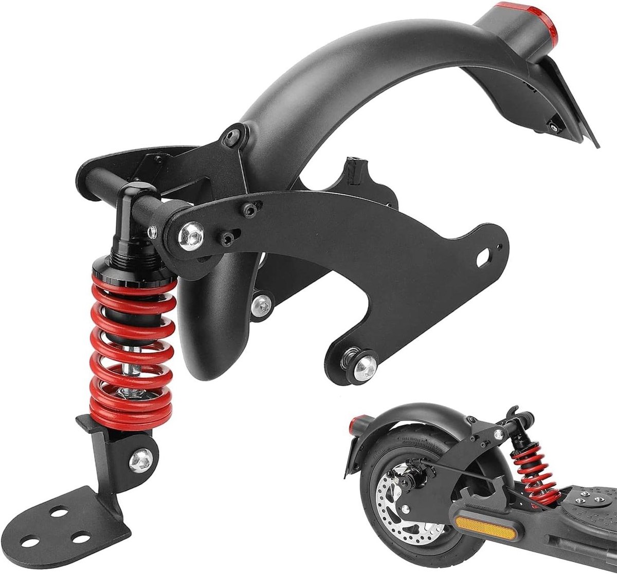 Nordivar - Achter Schokdemperset voor Elektrische Step | Bumper, Spatbord, Achterlicht | Scooter Accessoires | Xiaomi M365 Pro, Pro2, 1S, MI3, Essential, Lite Buitenspeelvoertuigaccessoire kopen online