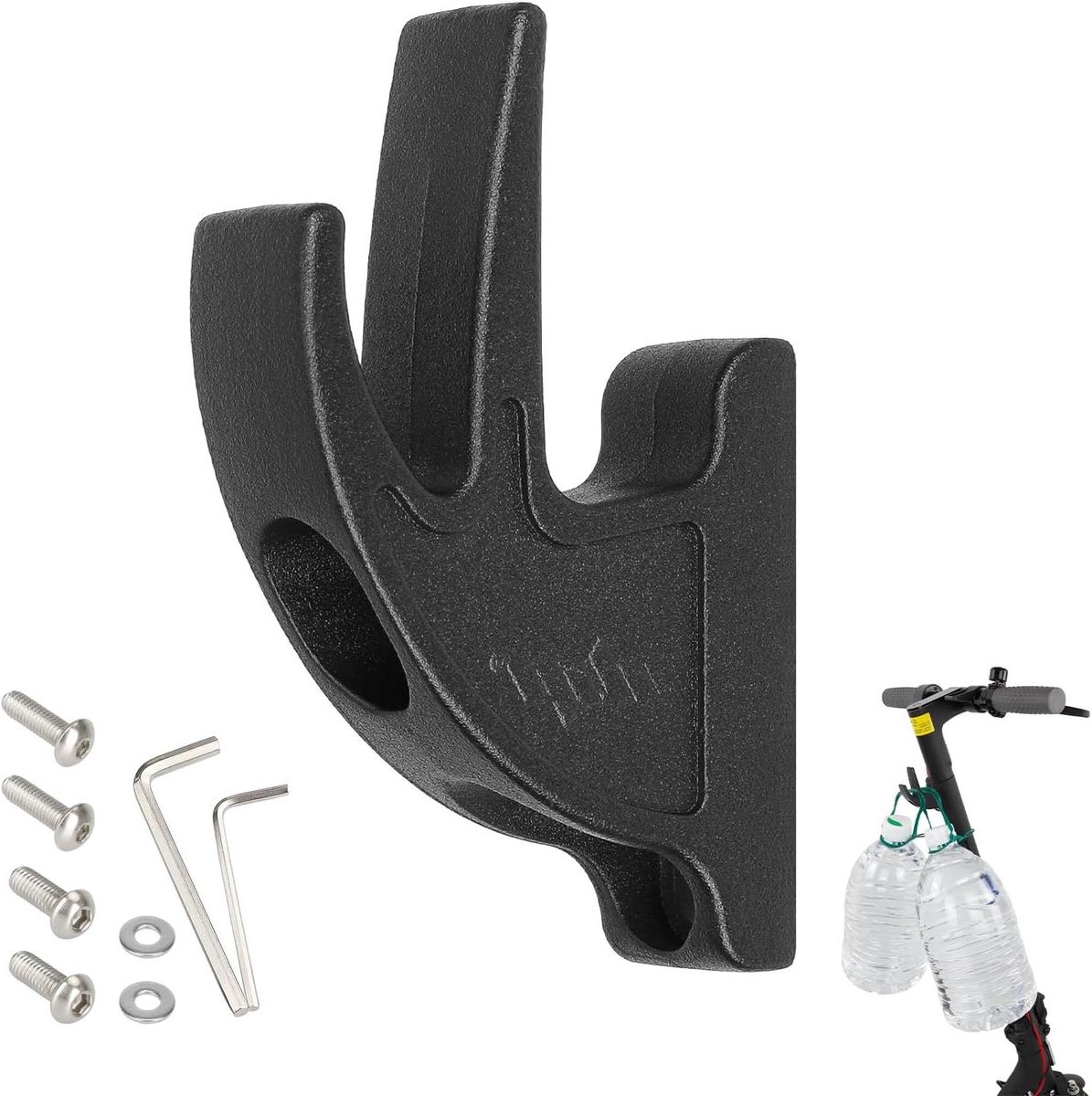 Nordivar - Dubbele draaghaak voor scooter, praktische ophanghaak voor elektrische scooters - Handige accessoire voor Segway Ninebot Max G30, F-serie, D-serie, ES en GT-serie scooters Buitenspeelvoertuigaccessoire kopen online