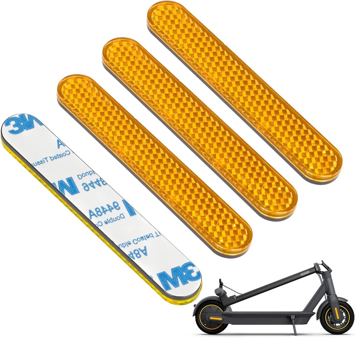 nordivar reflector step geschikt voor elektrische step ninebot max g30 g30d g30e g30lp met hoge zichtbaarheid