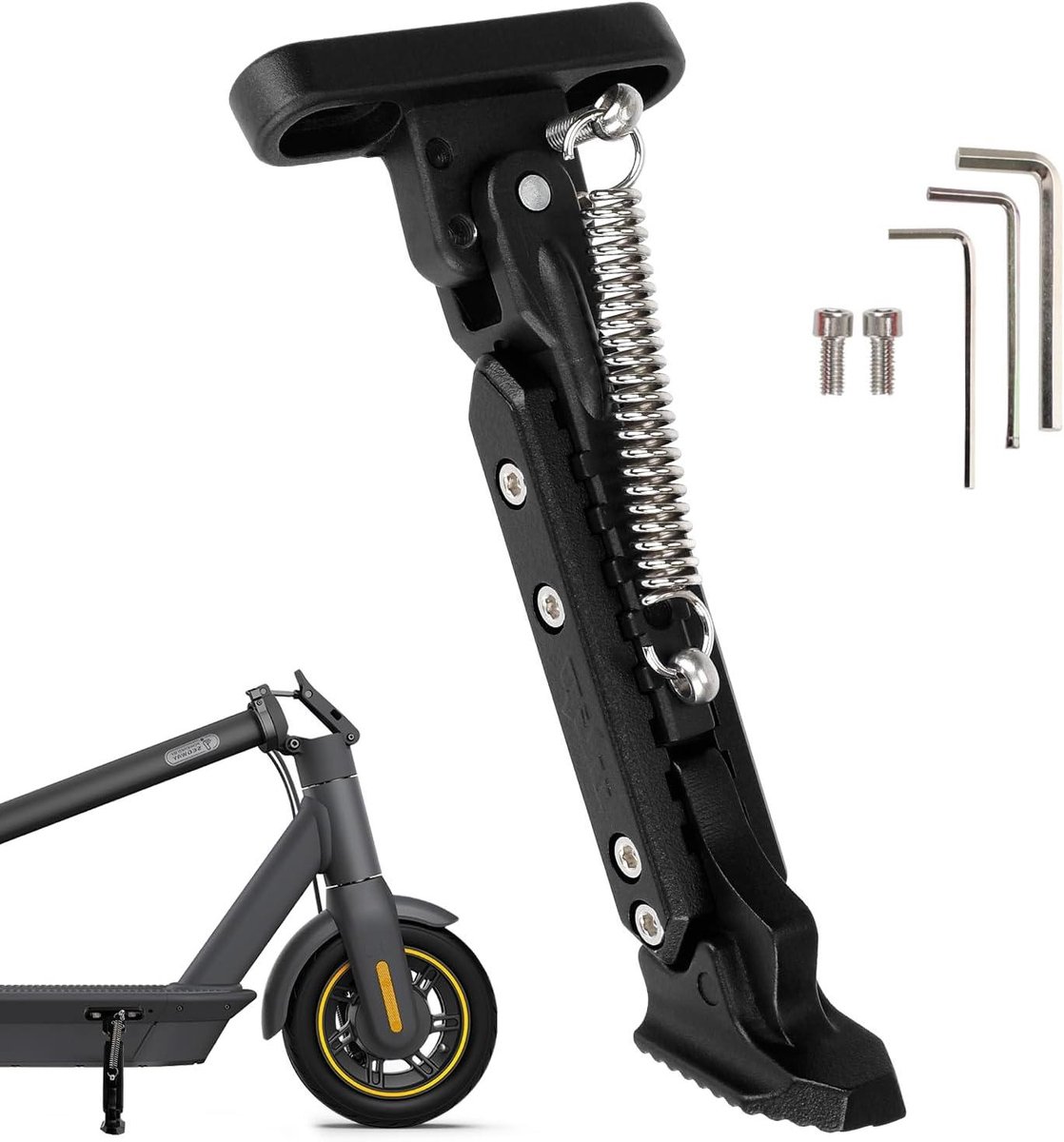 nordivar voetsteun scooterstandaard reserveonderdeel geschikt voor elektrische scooter g30 max g30d g30le g30e zwart met bevestiging