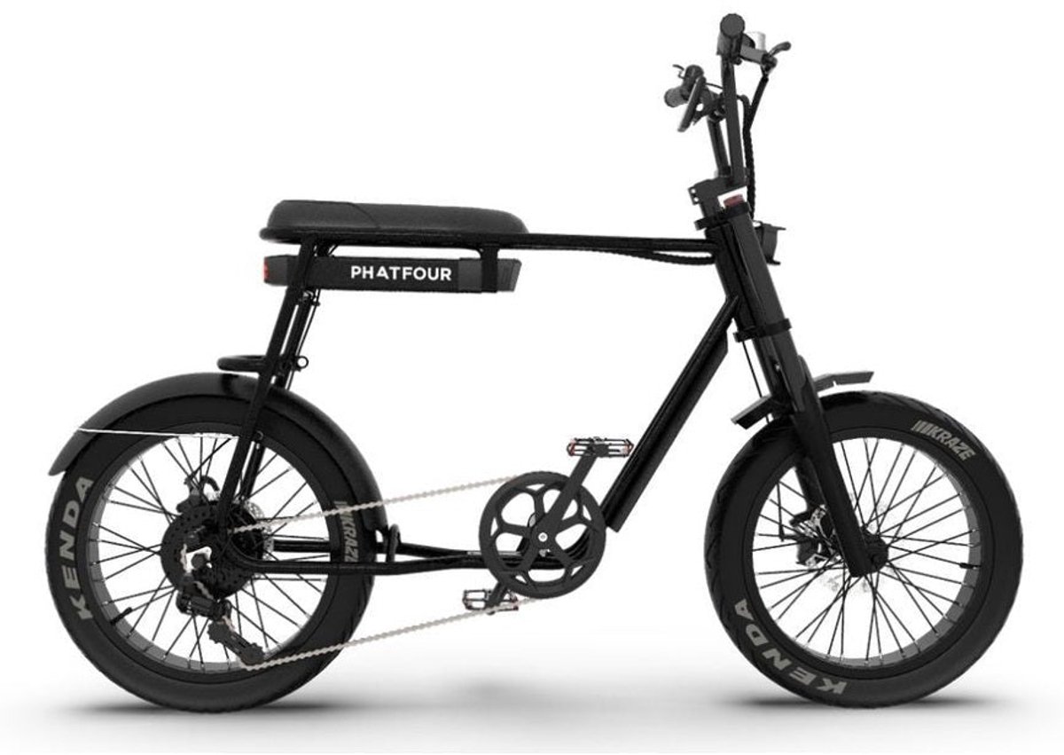 phatfour flb black 470wh elektrische fatbike