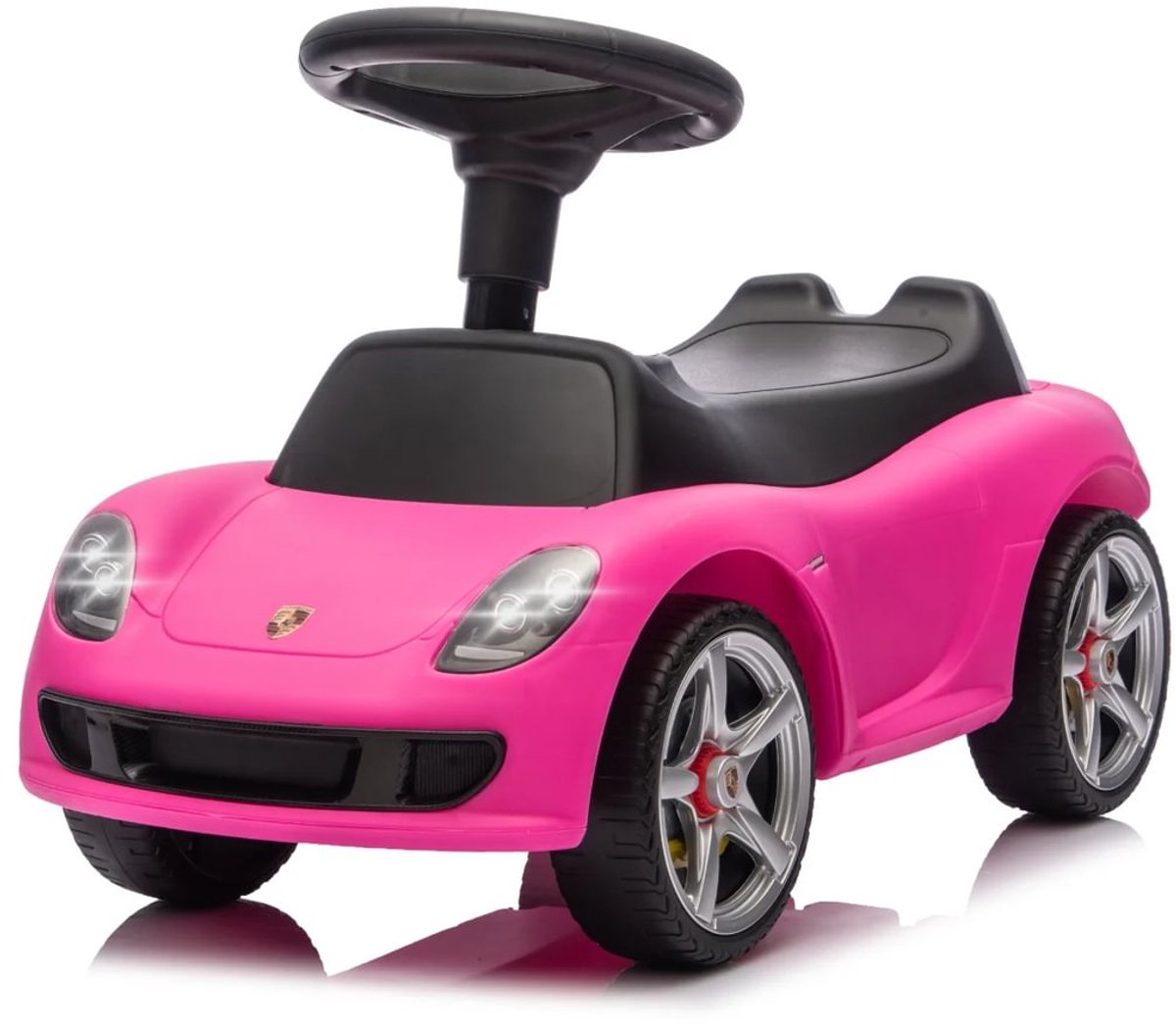 porsche carrera gt loopauto 1 tot 3 jaar led koplampen zwart