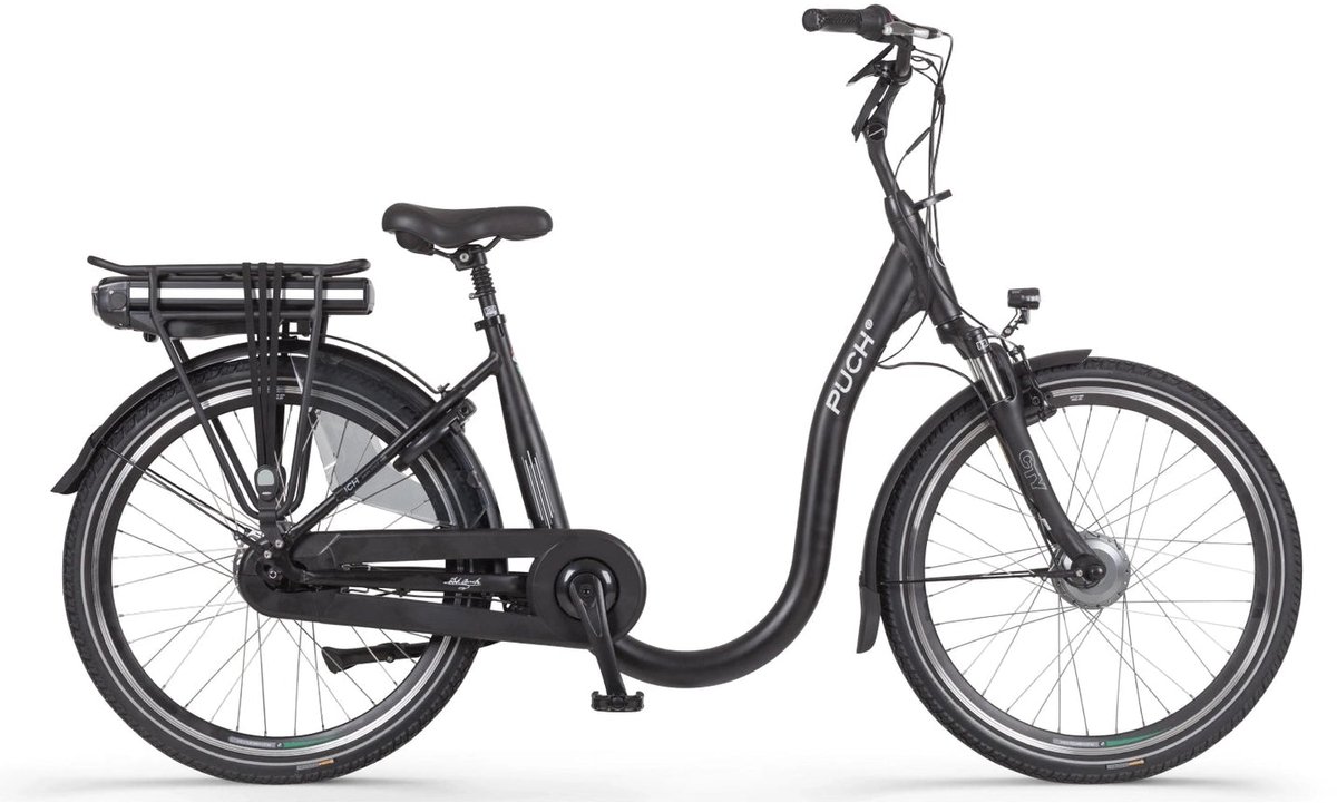 puch e comfort n7 elektrische unisex fiets extra lage instap shimano nexus 7 versnellingen 468 wh accu