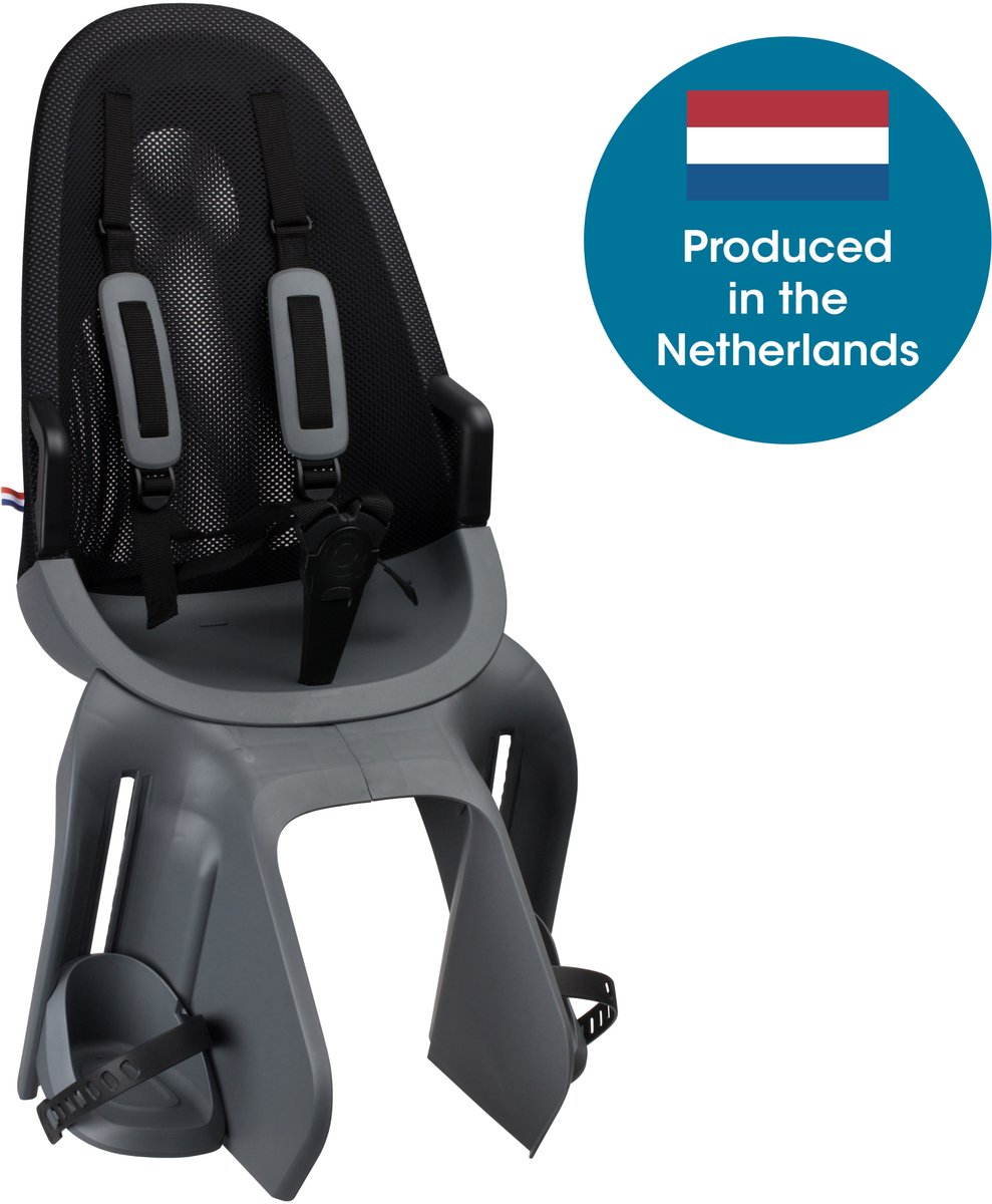 qibbel air fietsstoeltje achter bagagedrager bevestiging quick connect fietszitje sparkling silver