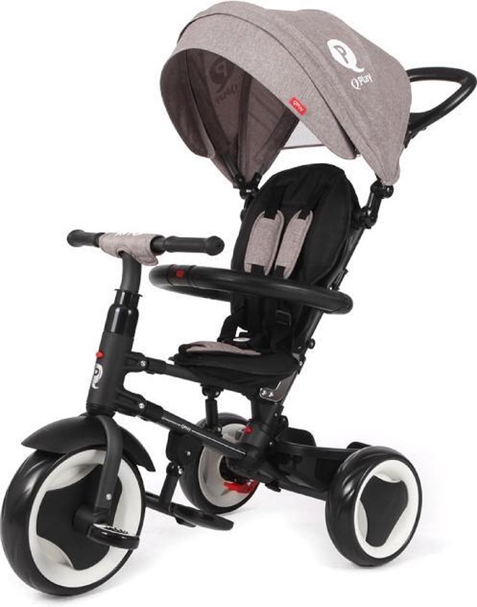 Qplay Rito Driewieler - Loopfiets - Grijs Driewieler kopen online