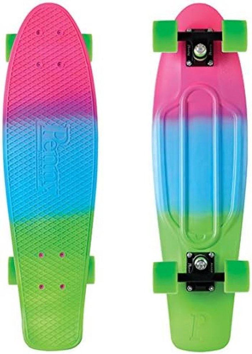 Retro Skateboard 27 Inch Fades Fluro Blauw Skateonderdeel kopen online