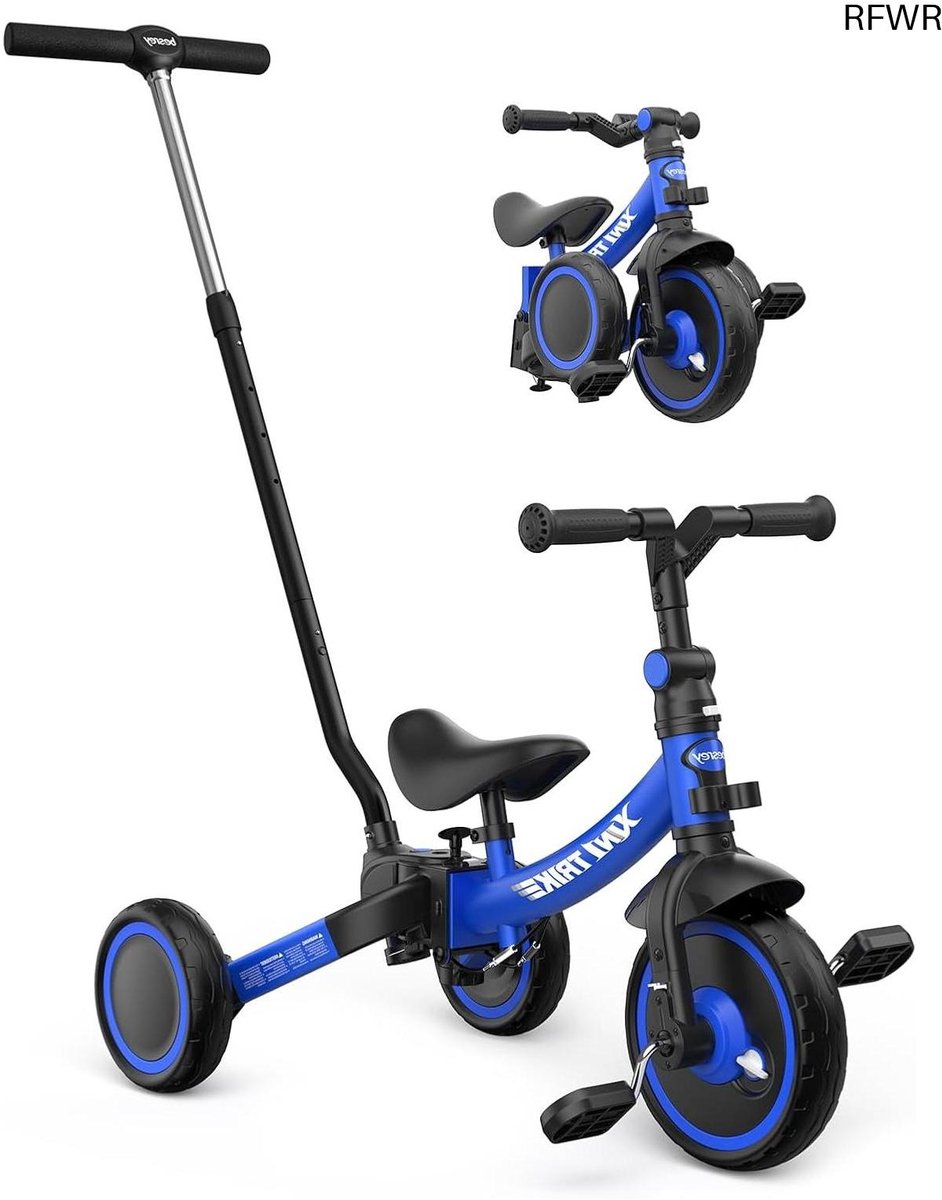 RFWR® 7-in-1 kinderdriewieler met duwgreep - Verstelbare hoogte voor kinderen van 1-5 jaar Driewieler kopen online