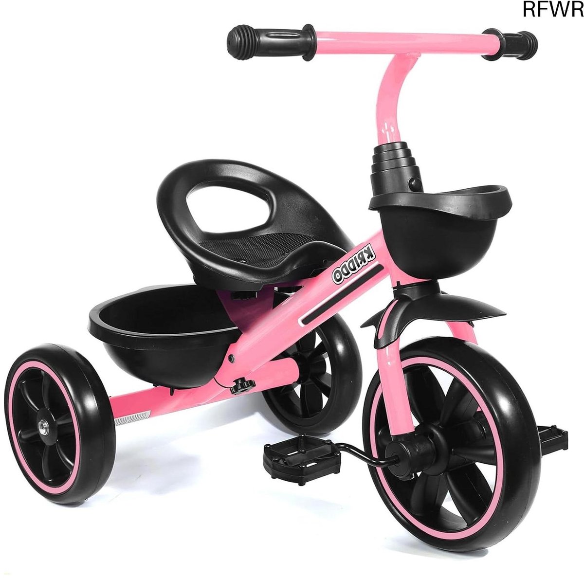 RFWR® Driewieler voor Kinderen van 24 Maanden tot 4 Jaar - Ergonomische en Veilige Peuterdriewieler in Roze Driewieler kopen online