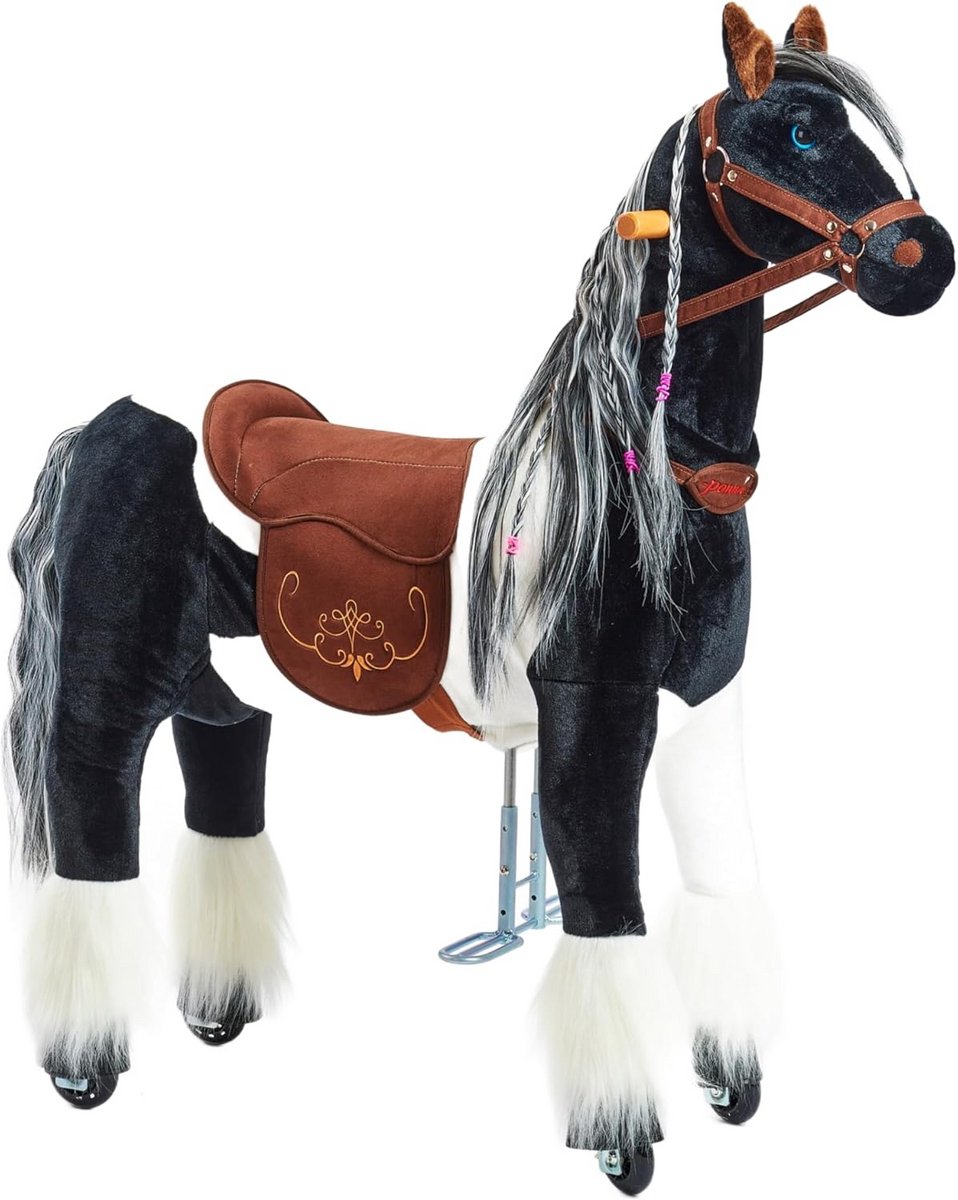 Rijpaard op Wielen voor Kinderen - Loopfiets Speelgoed met Roze Zadel en Hoofdstel Loopfiets kopen online