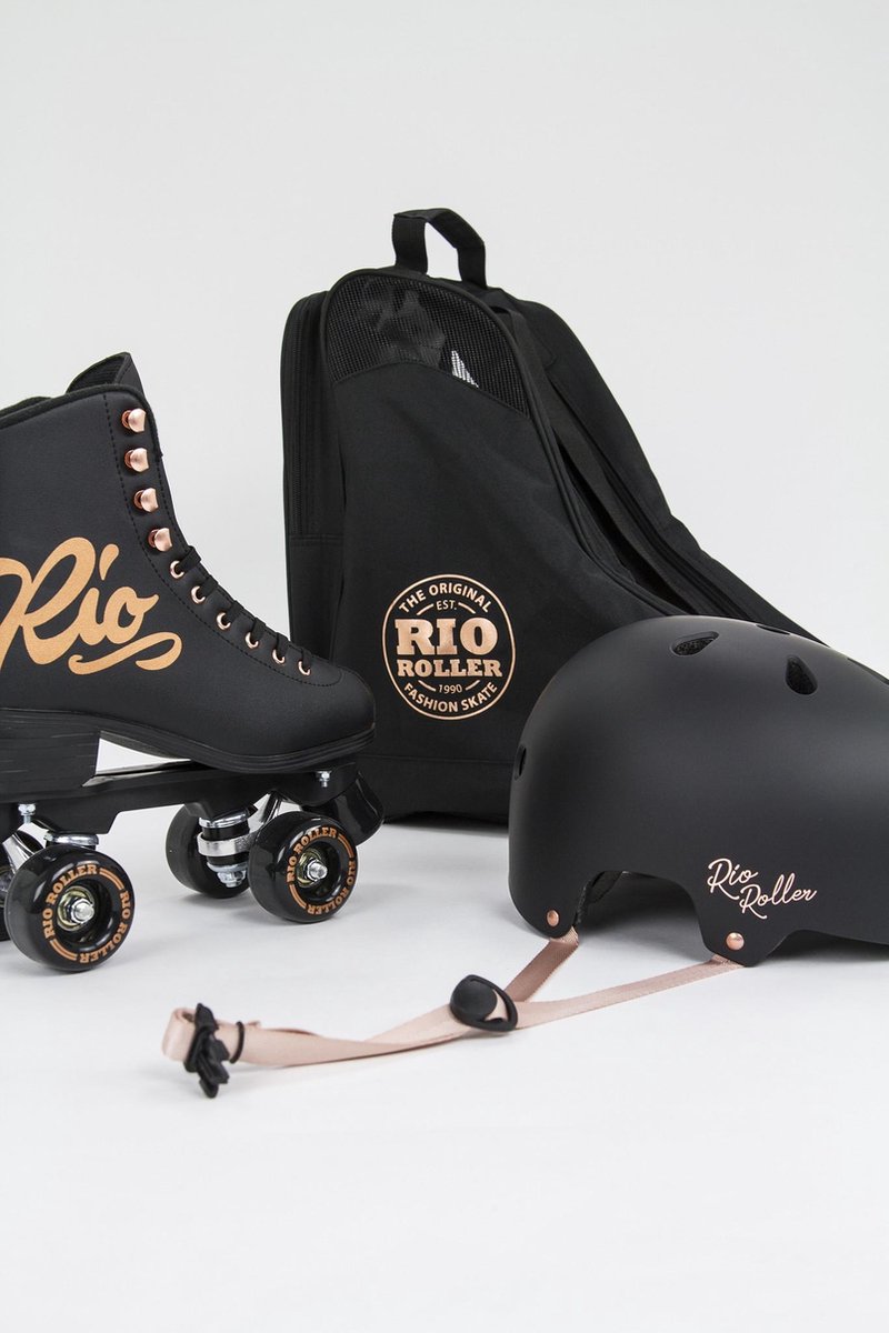 rio roller rose rolschaatsen zwart