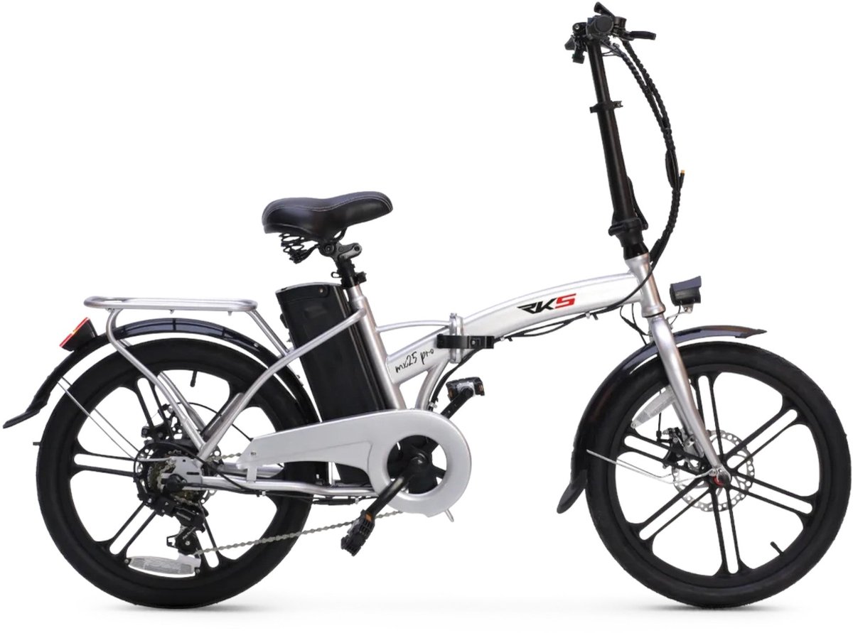 RKS MX25 Pro - Elektrische Vouwfiets - Zilver - 20x1.95 inch - Accu 36V (8Ah) - 250W Motor - Shimano 6 Versnellingen Fiets (elektrisch) kopen online