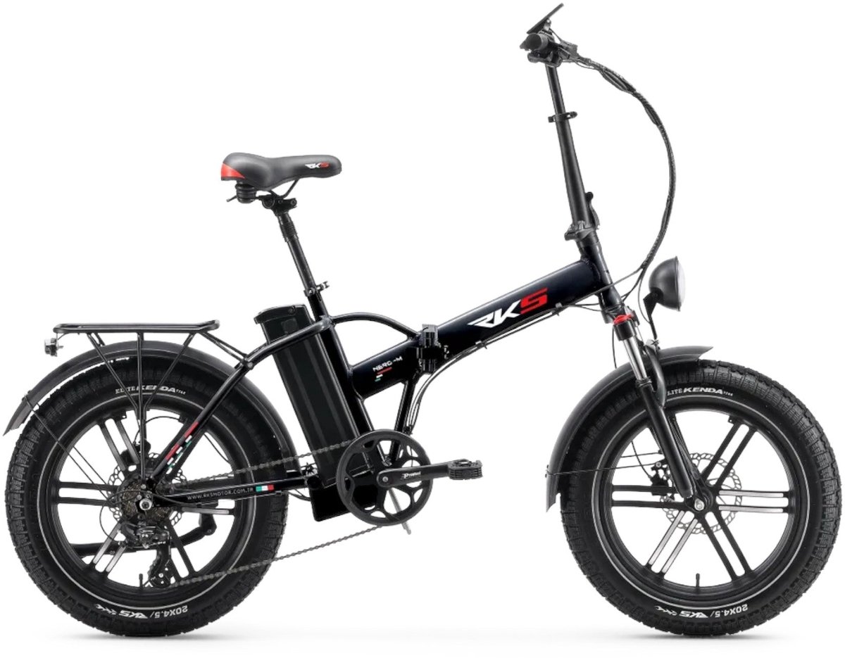 rks nero m elektrische vouwfiets zwart 20x4 5 inch accu 48v 12 5ah 250w motor shimano 7 versnellingen hydraulische remmen