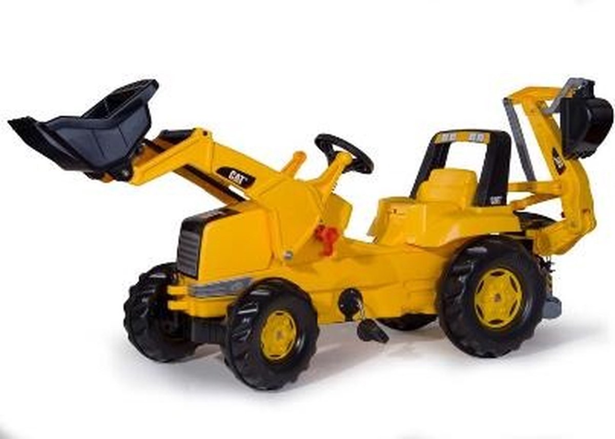 Rolly Toys 813001 Rollyjunior Cat Tractor Met Lader En Graafarm Traptractor kopen online