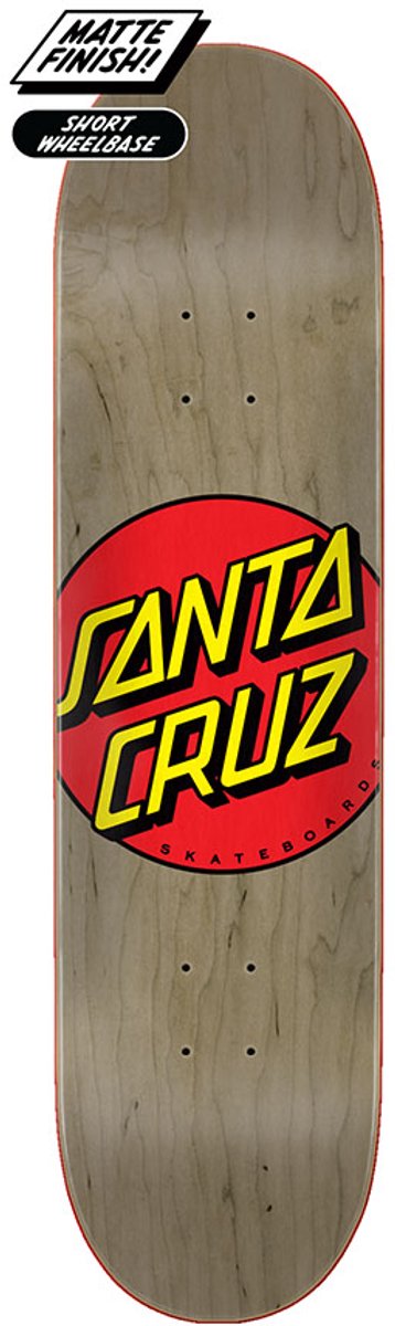 Santa Cruz Classic Dot 8.375 skateboard deck brown Skateonderdeel kopen online