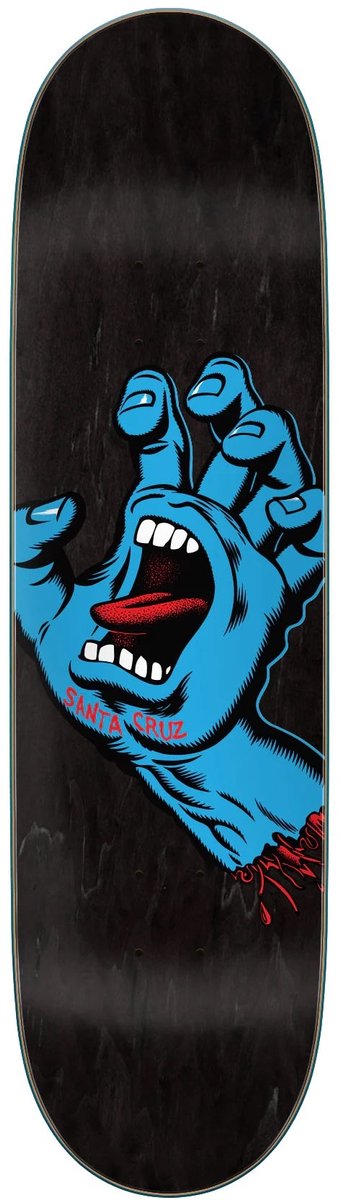 Santa Cruz Deck Screaming Hand 8.6 Black Skateboard kopen online