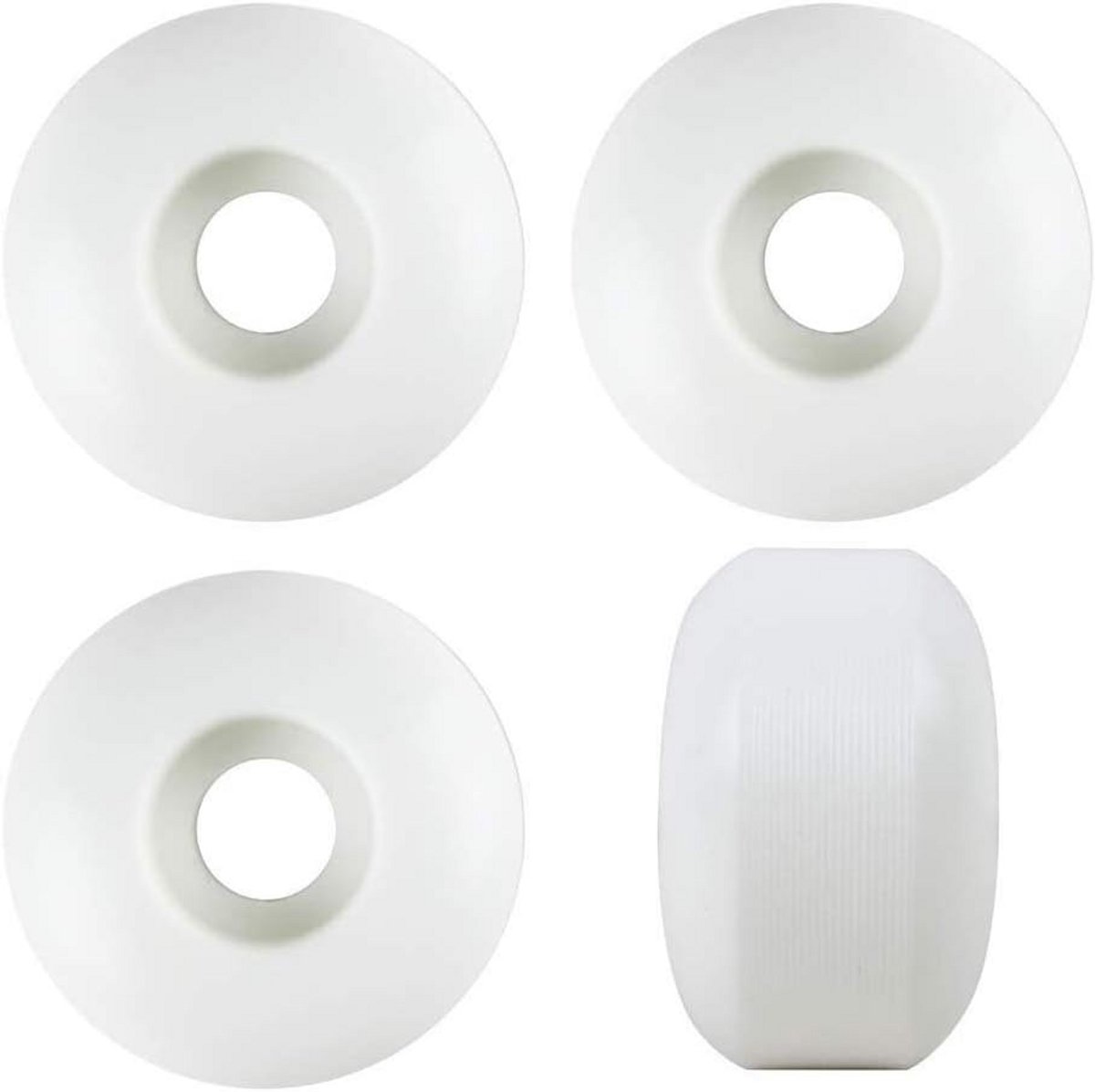 set van 4 harde skateboard wielen 52mm 95a inclusief lagers en spacers