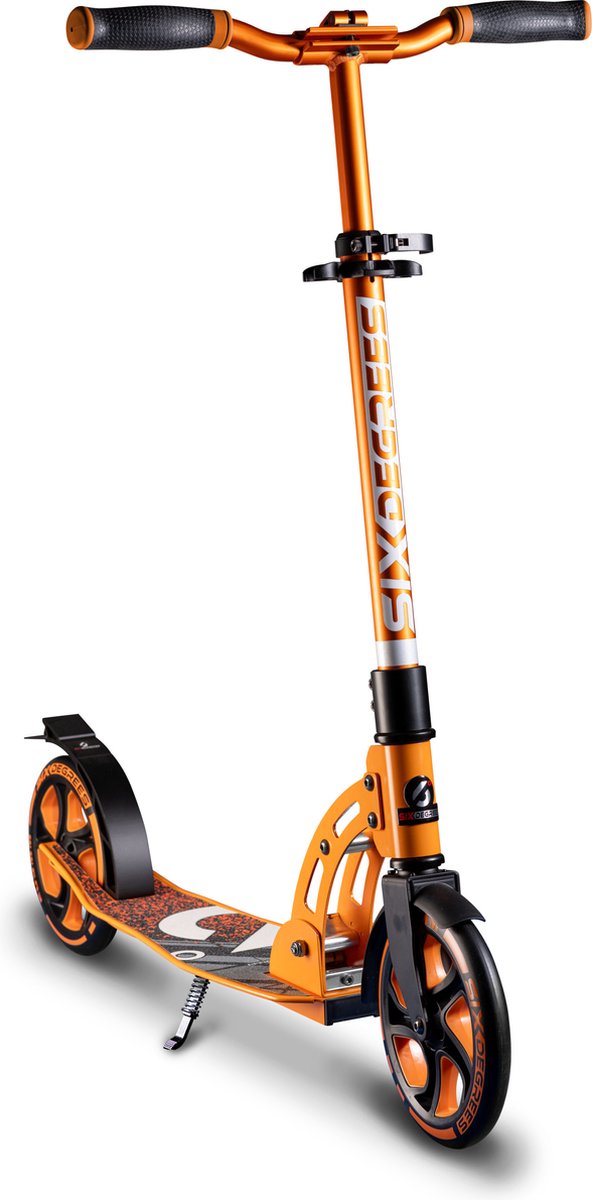 Six Degrees 2-wiel Step Opvouwbaar Voetrem Oranje/zwart Step kopen online
