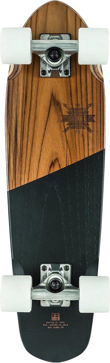 skateboard 66 x 18 4 cm lichtgewicht esdoorn constructie met 62 mm wielen